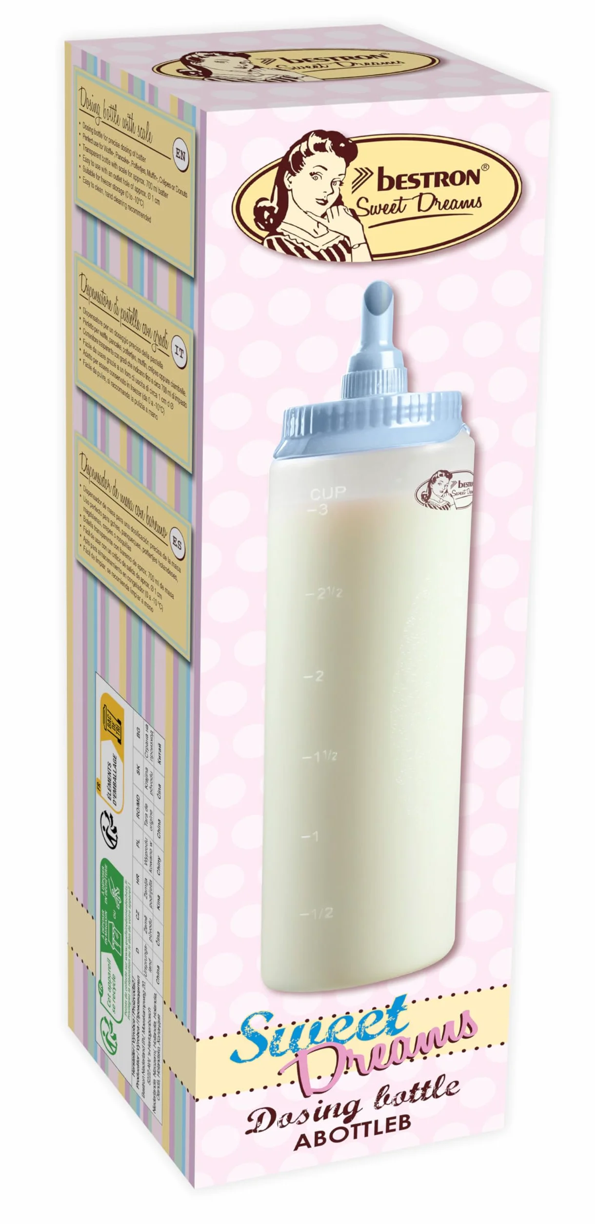 Bestron Pasta graduata dosatore 700 ml blu/bianco