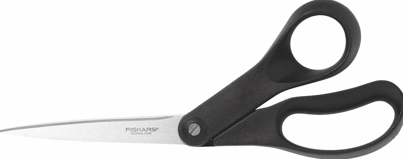 Fiskars Forbici universali 21 cm Acciaio Plastica Essential Inossidabile Nero