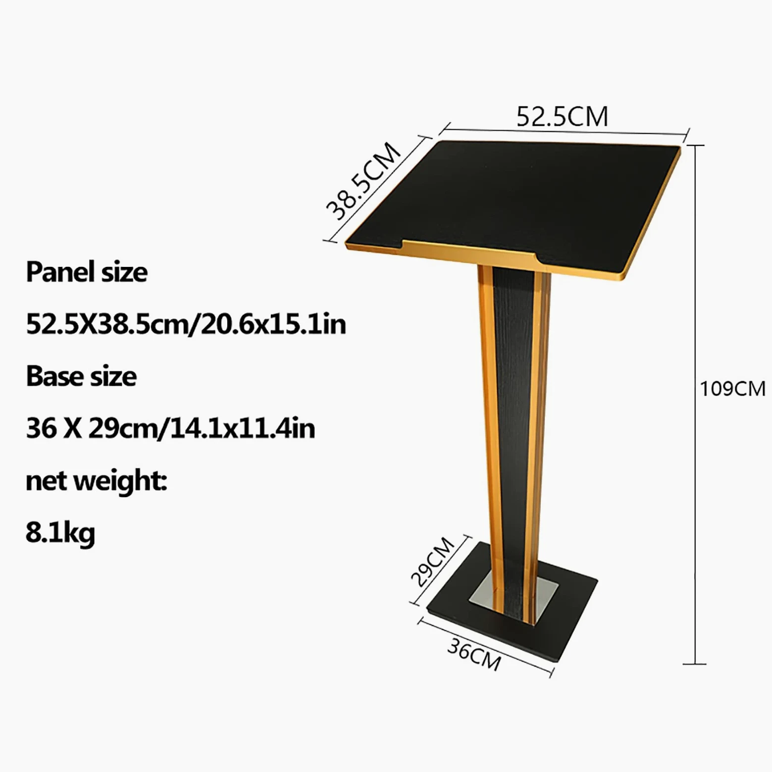 Stand Leggio Podio,Leggio in Acrilico Pulpito Phurch Podium, s per Chiese, Podio Podio Portatile da Tavolo Podio s, Podio Insegnante, Podio Computer per Chiese Matrimoni, Ufficio e Aule