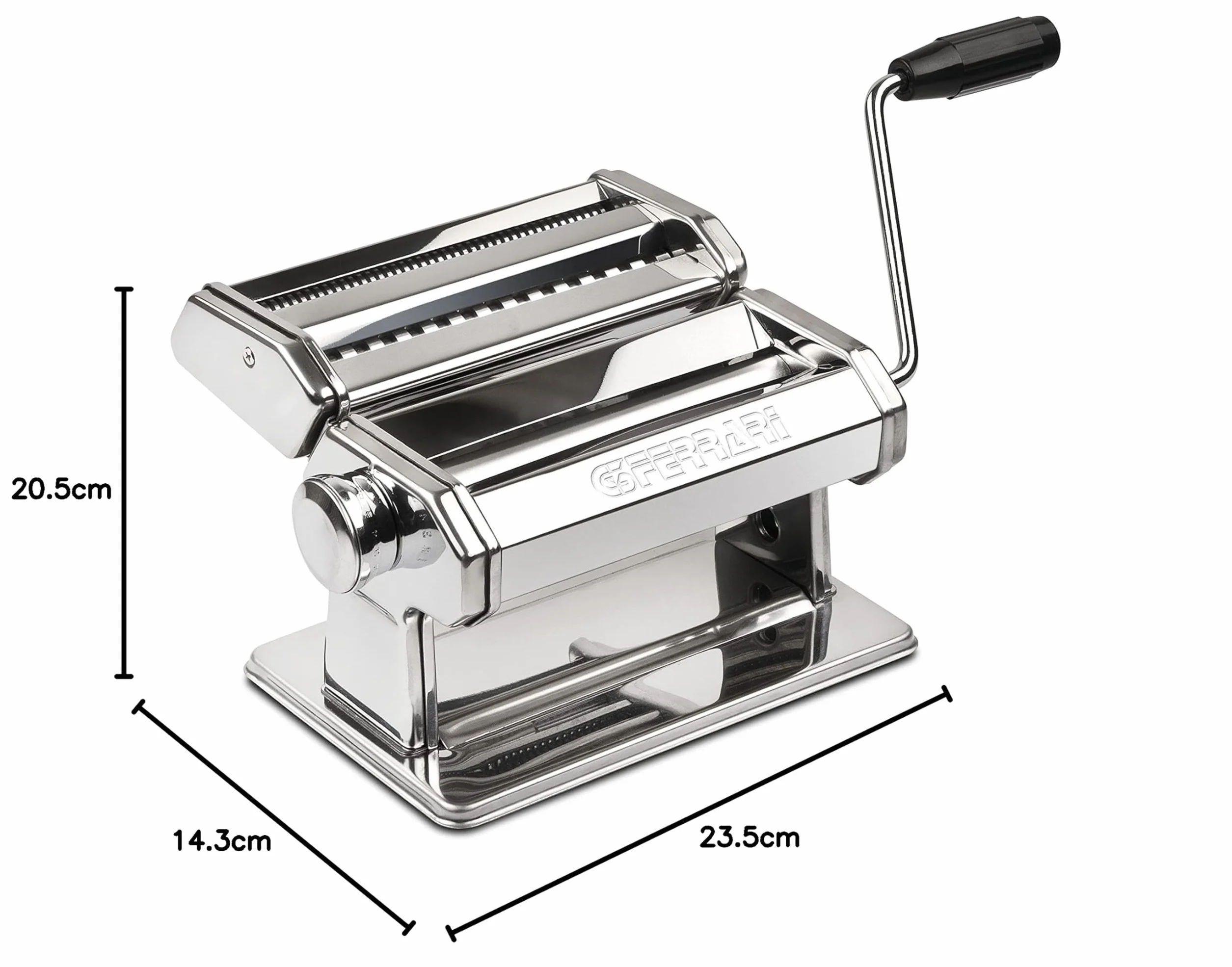 G3 Ferrari G20124 Sfoglia easy Macchina per la Pasta, Acciaio Inox, Rulli 18 Cm