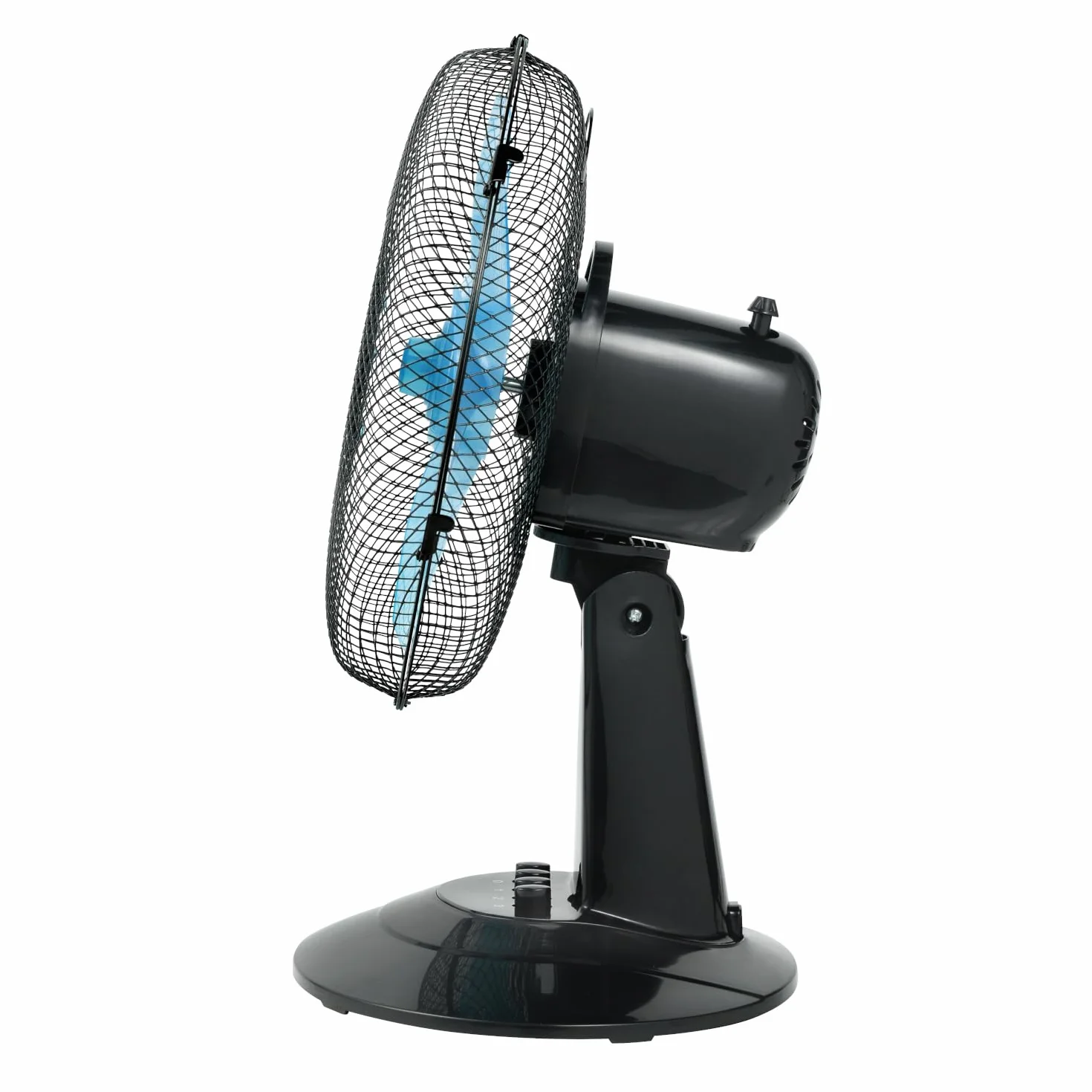 Ardes STEELO 30N Ventilatore da Tavolo 40W 30 cm Oscillante con Oscillazione Automatica, Inclinazione Regolabile, 3 Velocità Silenziose, Base Stabile e 5 Pale