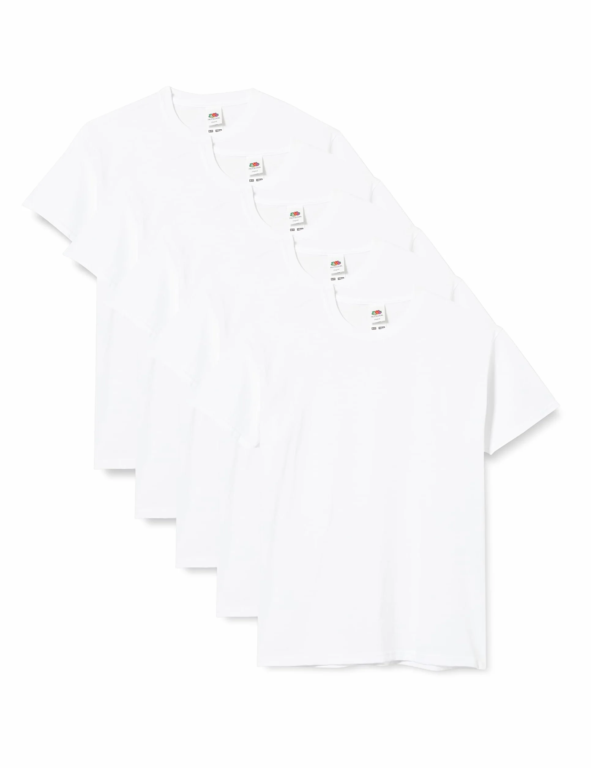 Fruit of The Loom T Originale per Bambini T-Shirt Unisex Pacco da 5