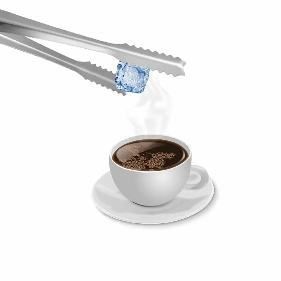 Pinze per Zucchero Acciaio Inox 2 Pezzi per Cucina Bar Caffè