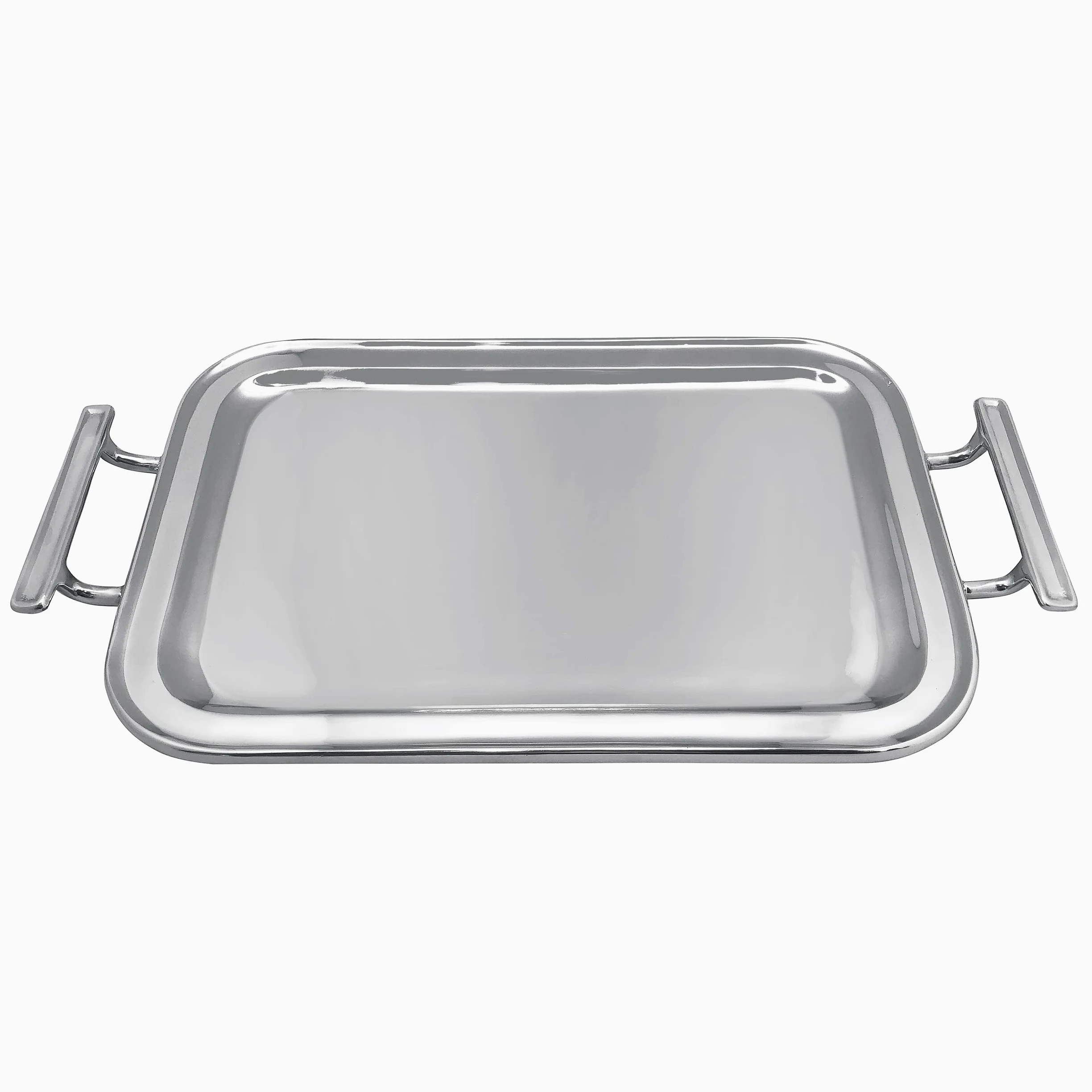 MARIPOSA Trays, Bowls & Platters tavola e Servizio, Alluminio, Signature Silver