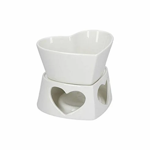La Porcellana Bianca - Cupido Cuore fonduta Memoria, Bianco