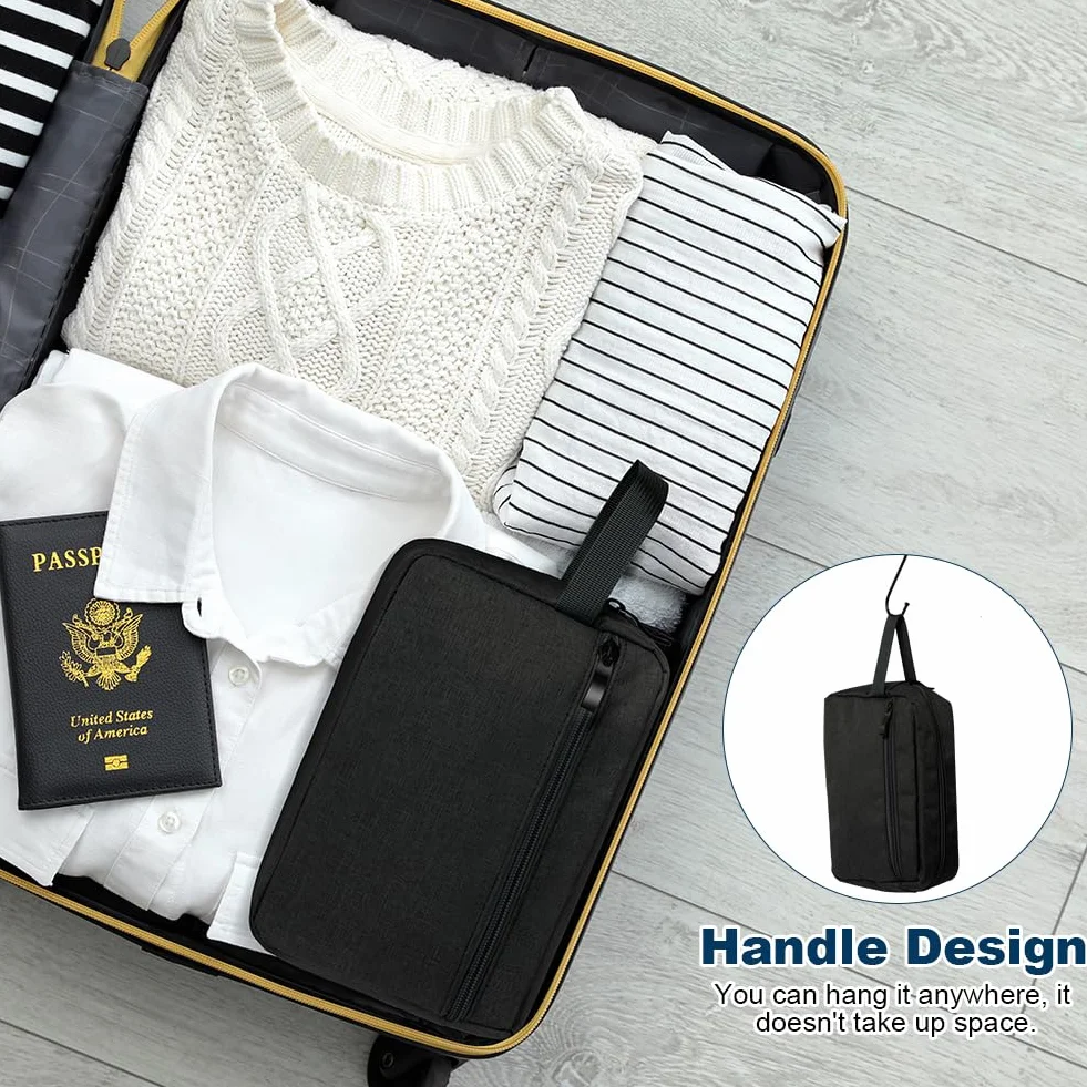 Aucuu Borsa da Toilette per Uomo Donna, Beauty Case Grande da Viaggio, Trousse Resistente all'Acqua