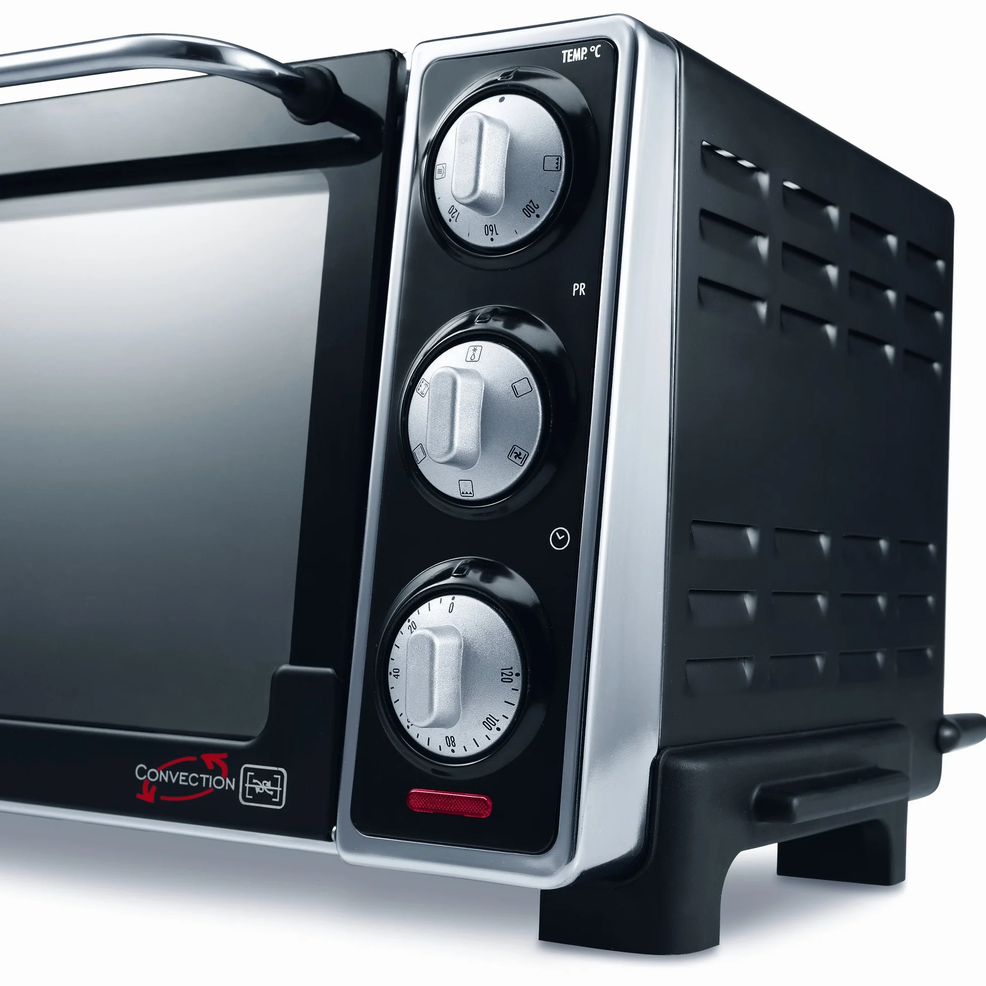 De'Longhi EO20792 Forno Elettrico 20 Litri 1300W con Spegnimento Automatico, 7 Funzioni Cottura, Timer, Spiedo Girarrosto, Porta Doppio Vetro