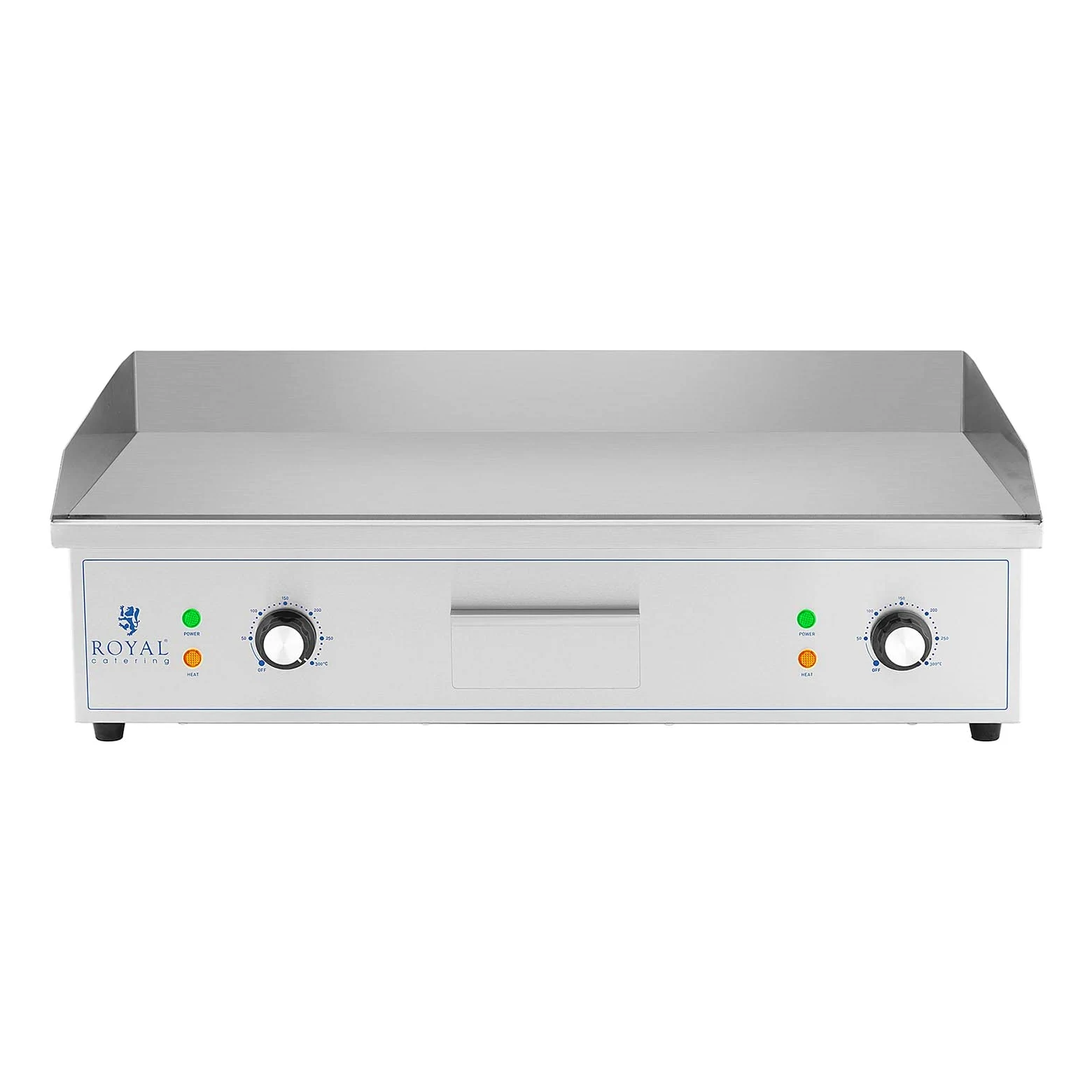 Royal Catering Piastra elettrica professionale 727 x 420 mm 2 4 400 W Da appoggiare Piastra di cottura per ristorante Commerciale per barbecue, snack bar, Esterno