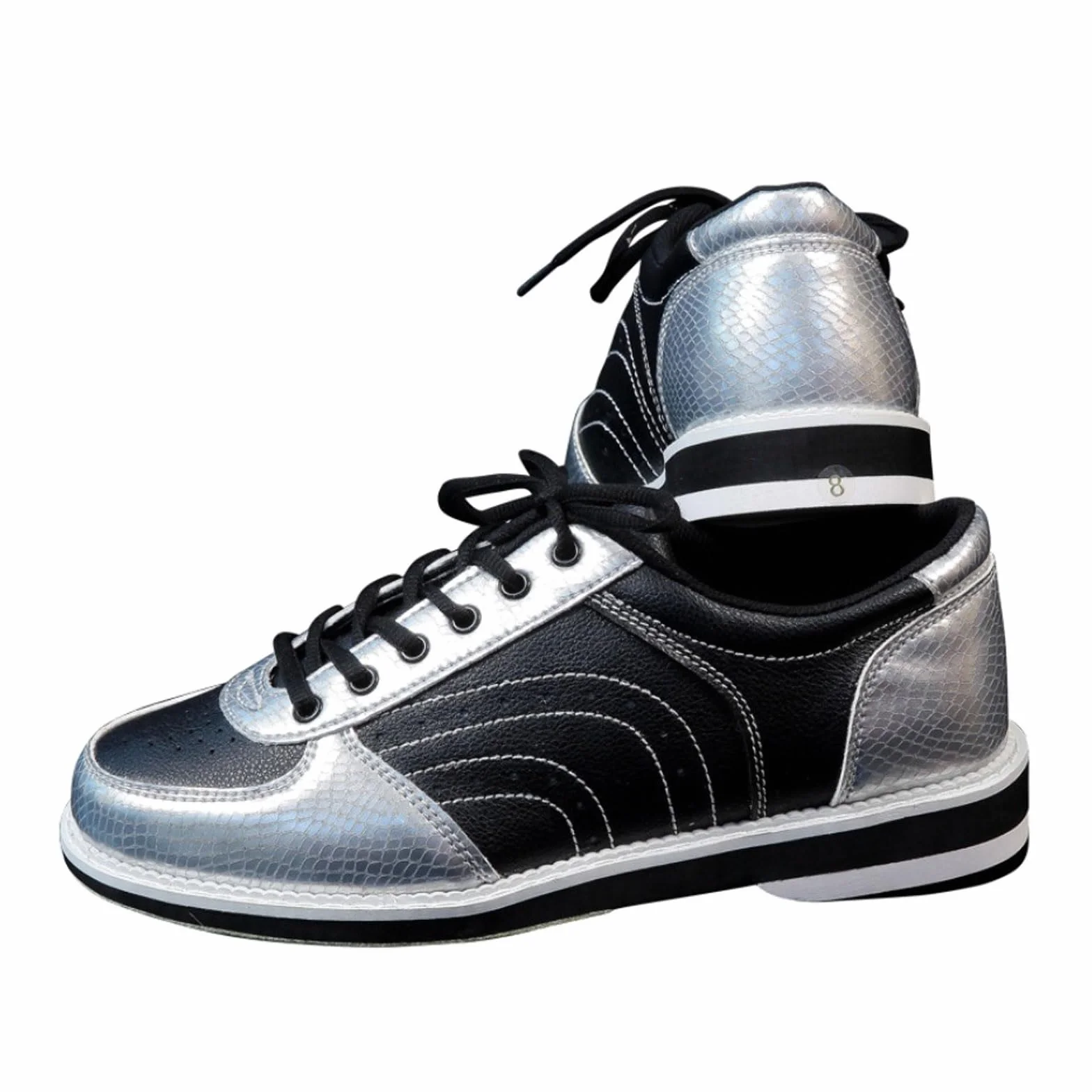 Scarpe da Bowling Uomo Donna in Morbida Pelle Traspirante Antiscivolo Leggero