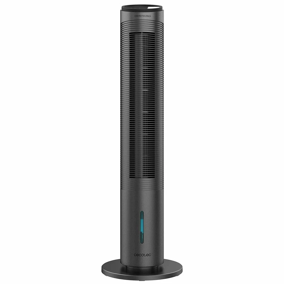 Cecotec Condizionatore a evaporazione EnergySilence 2000 Cool Tower Smart. Potenza 60 W, Serbatoio Estraibile da 2 L, 3 velocità, 3 modalità con Oscillazione, Timer, Controllo Touch