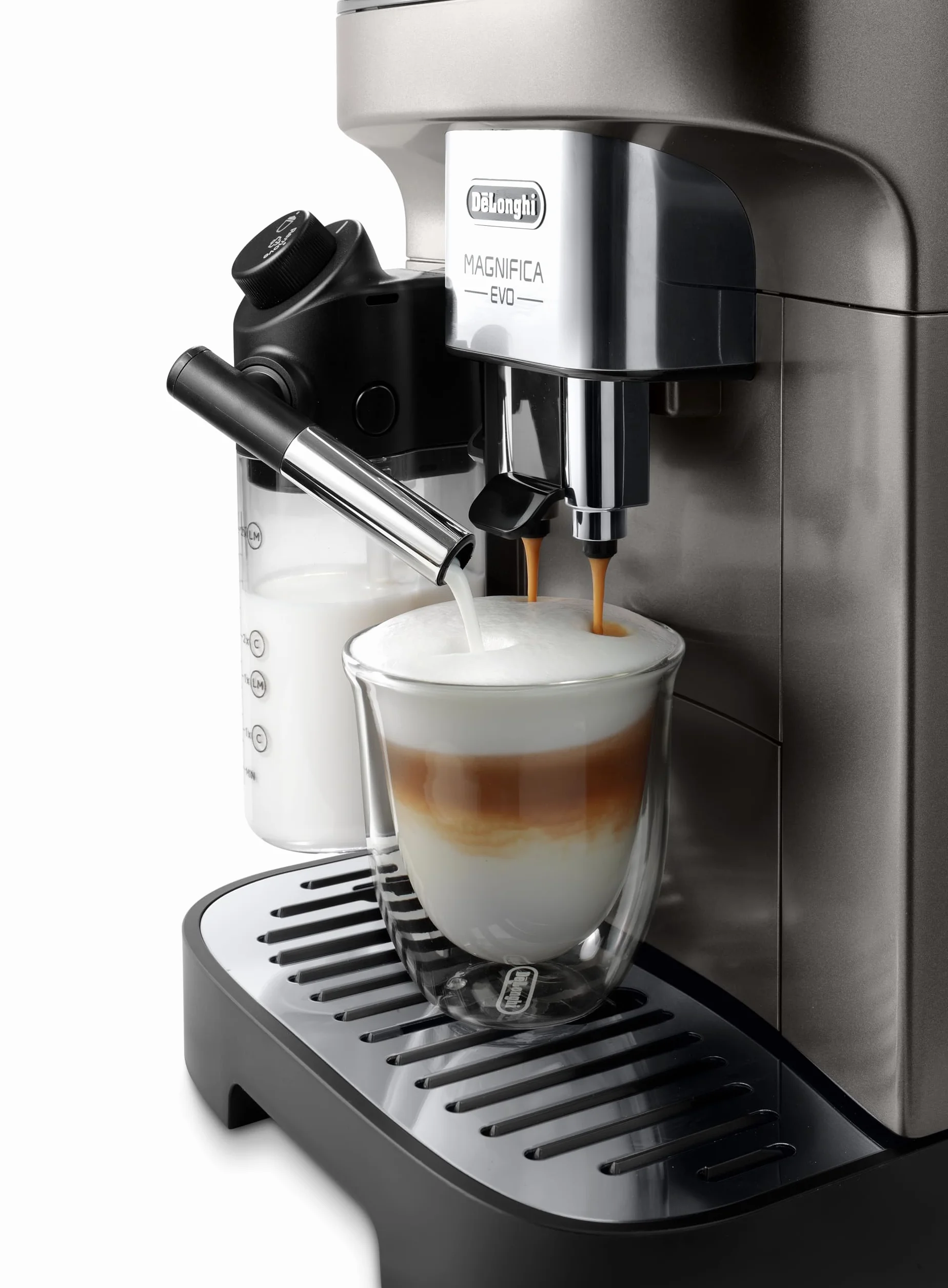 De'Longhi Magnifica Evo ECAM290.81.TB Macchina da Caffè Automatica Bean-to-Cup Titanio/Nero