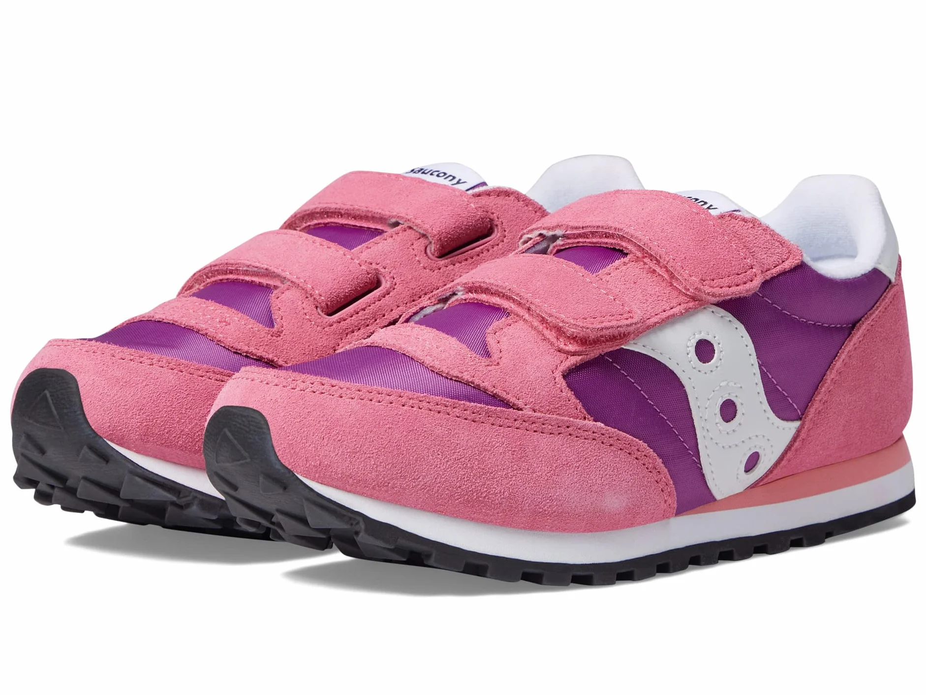 Saucony Kids Girls Jazz Double HL Scarpe Rosa e Viola Taglia 36