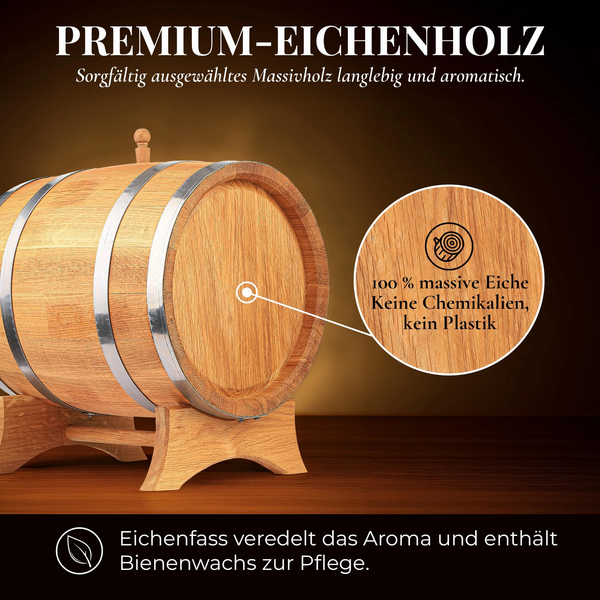 Botte di Legn di Rovere di Whisky Botte di Vino Botte di Quercia di liquore Piccola di Rovere 3 Litri