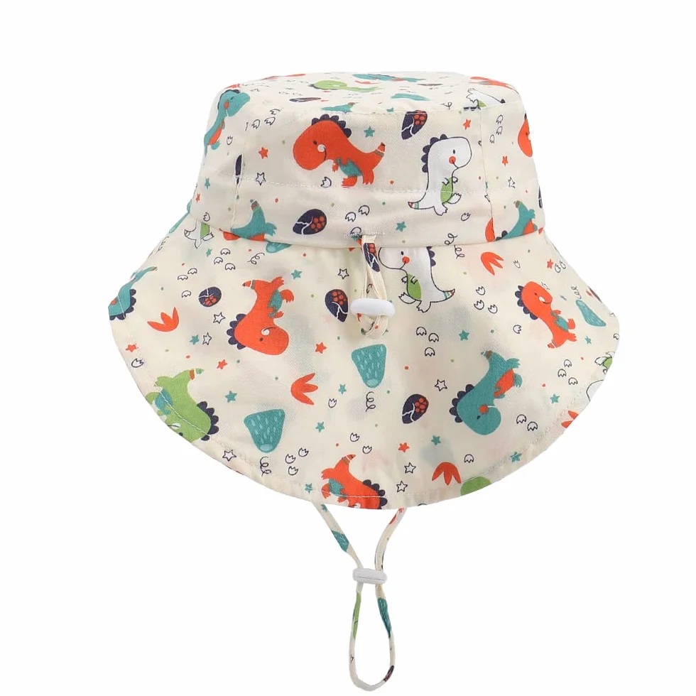 LACOFIA Cappello Neonato Cotone UV Regolabile Tesa Larga Mare Spiaggia Piscina
