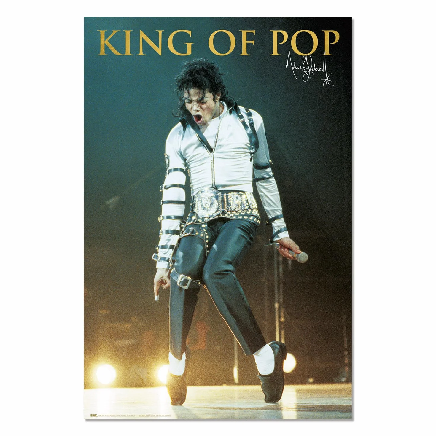 Grupo Erik Poster Michael Jackson Bad 61 x 91,5 cm Carta Lucida Incorniciabile Colori Brillanti Licenza Ufficiale