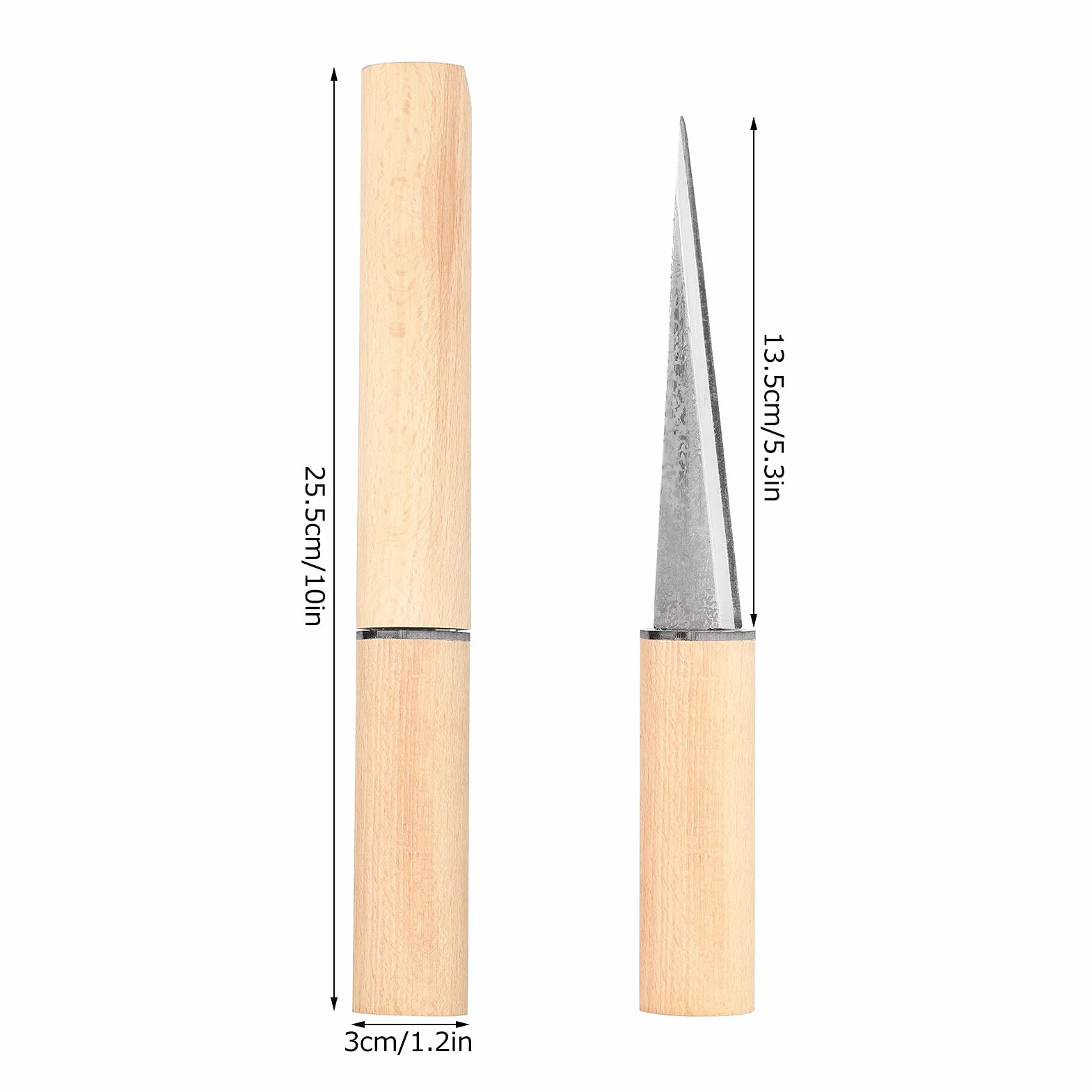 Coltello per Intaglio del Ghiaccio in Stile Giapponese, Strumento Manuale per Barman per Ghiaccio con Copertura Protettiva, Lama in Acciaio ad Alto Tenore di Carbonio per