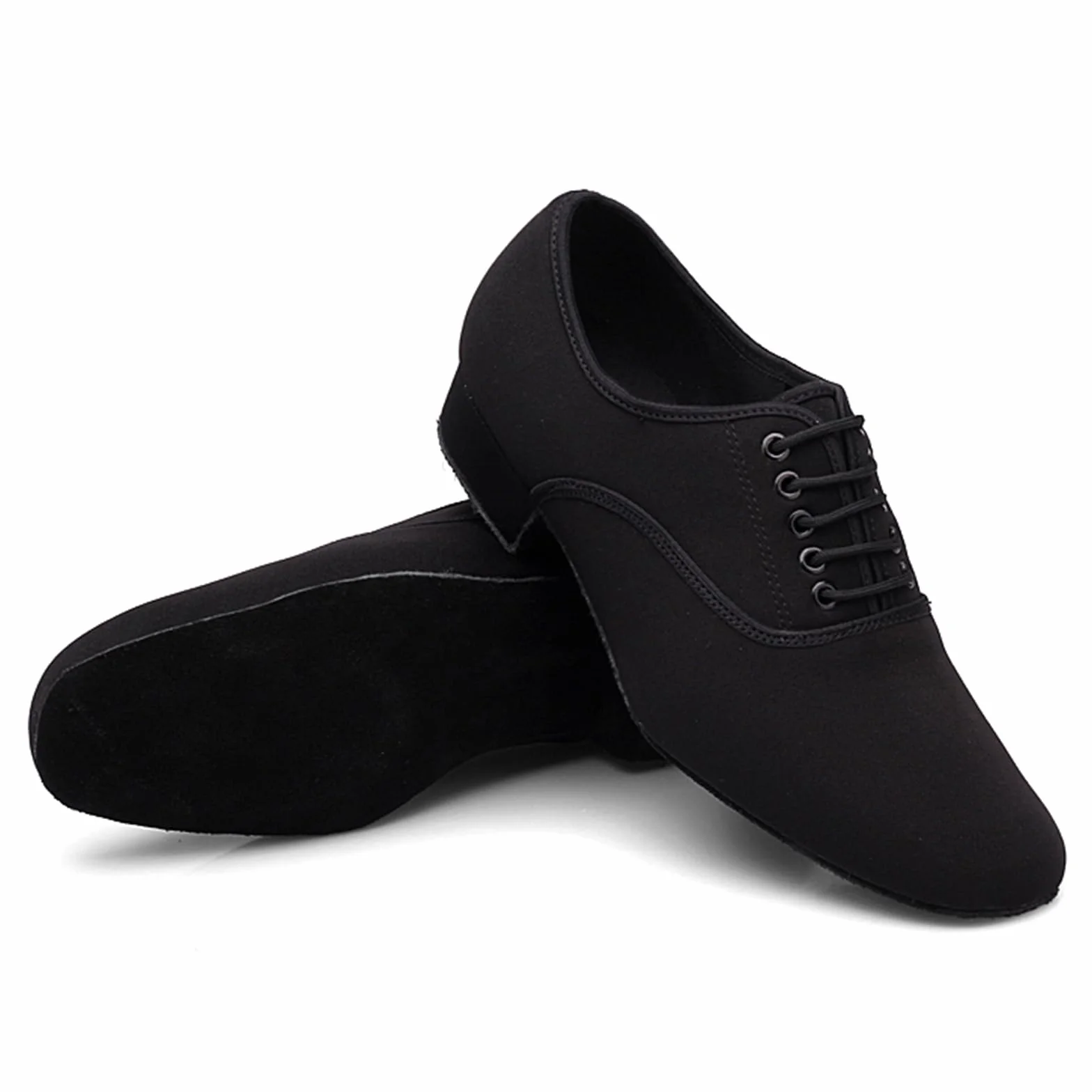 Scarpe da Ballo Uomo Tacco Basso Pelle Suola Morbida Tango Valzer Sala