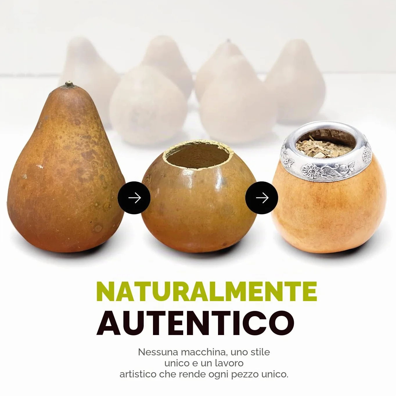 Mate Argentino Set Autentico BALIBETOV Tazza Mate Originale Bombilla Yerba Mate Beige
