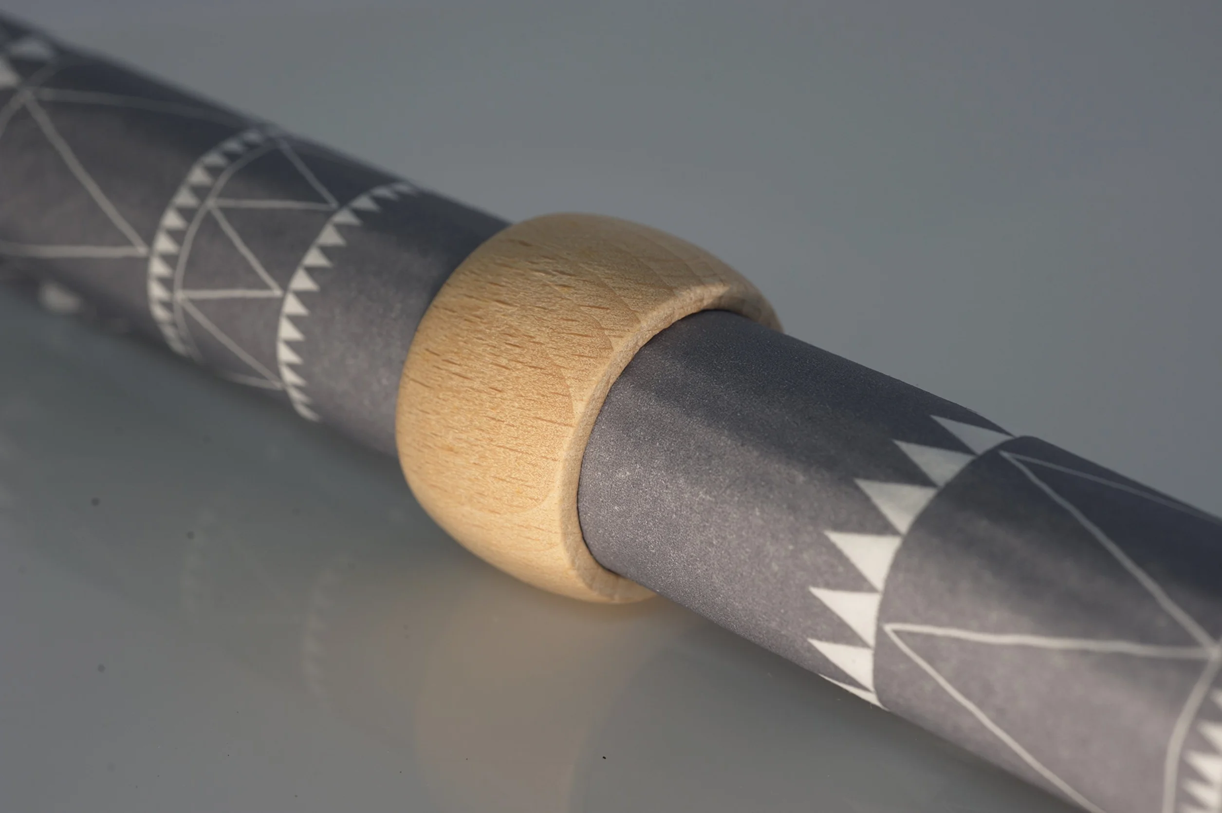 Portatovaglioli in legno JOWE, 6 pezzi (49 x 31 mm) - anelli in legno per tovaglioli e decorazioni per la tavola