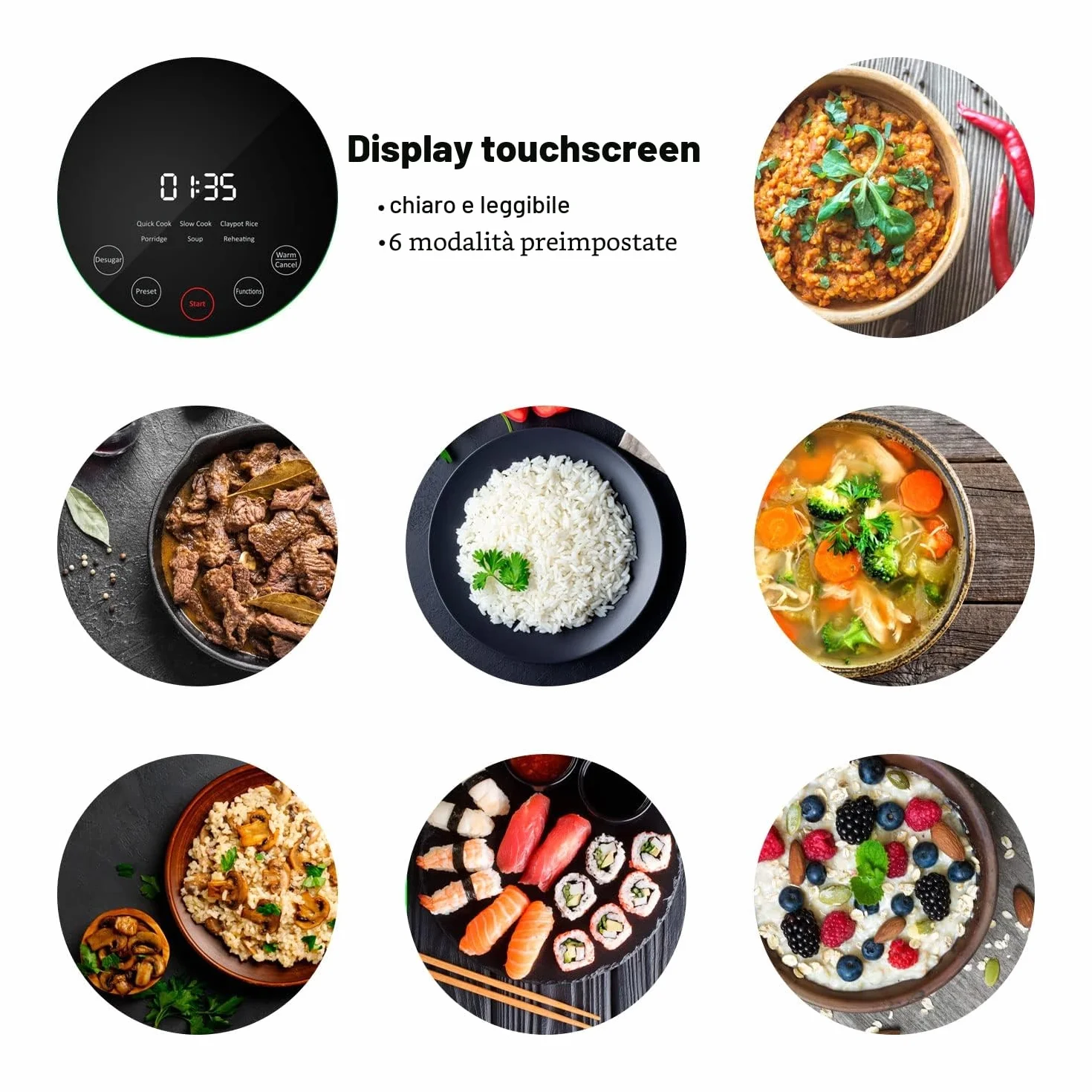 Lauben LOW Sugar Rice Cooker 1500AT 1,5 l Antracite