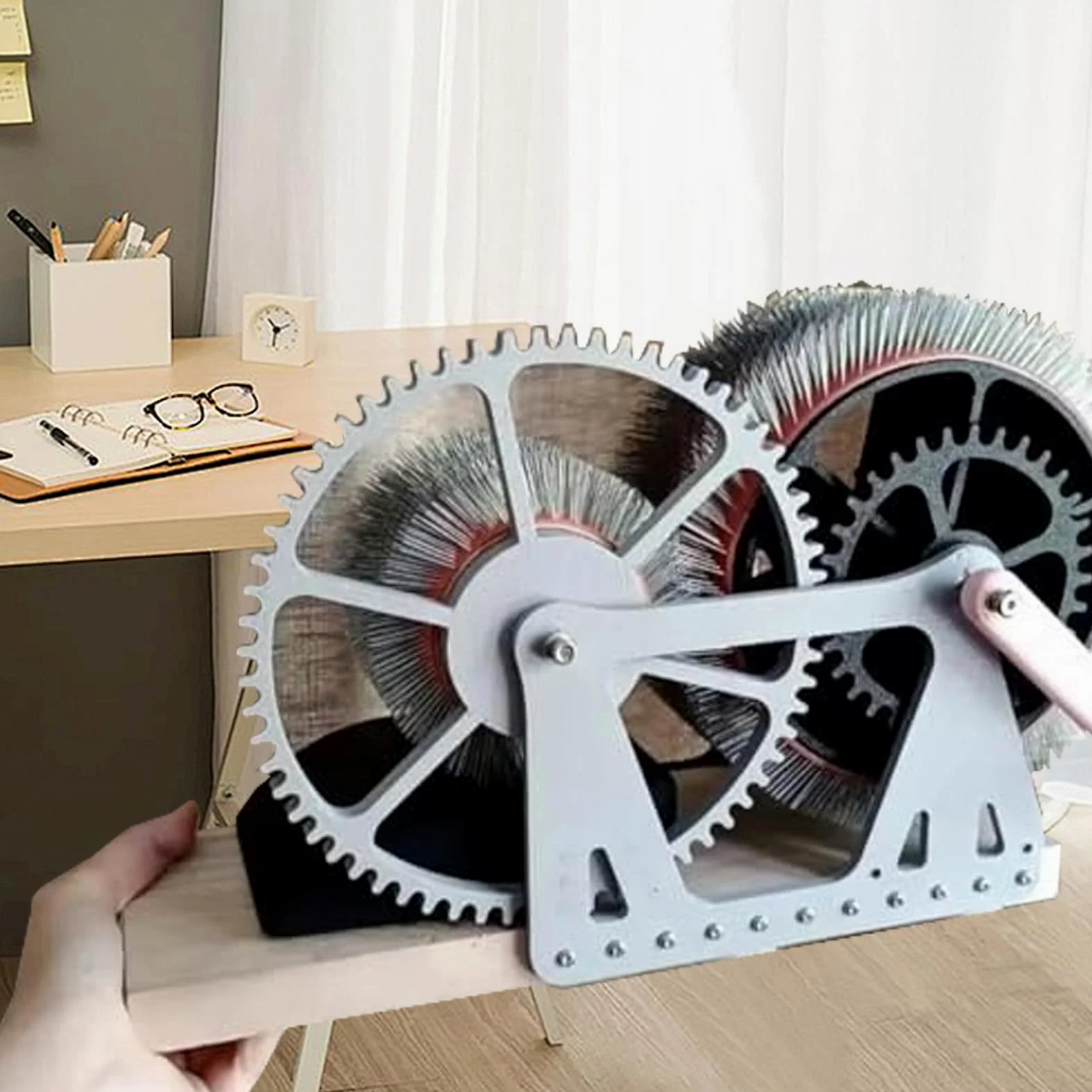 Cardatrice Manuale, Miscelatore di Colori per Feltro di Lana, Pettinatrice Manuale Fai da Te per Lana, Filatura Rapida E Miscelazione dei Colori, per Lavori Artigianali Fai da Te