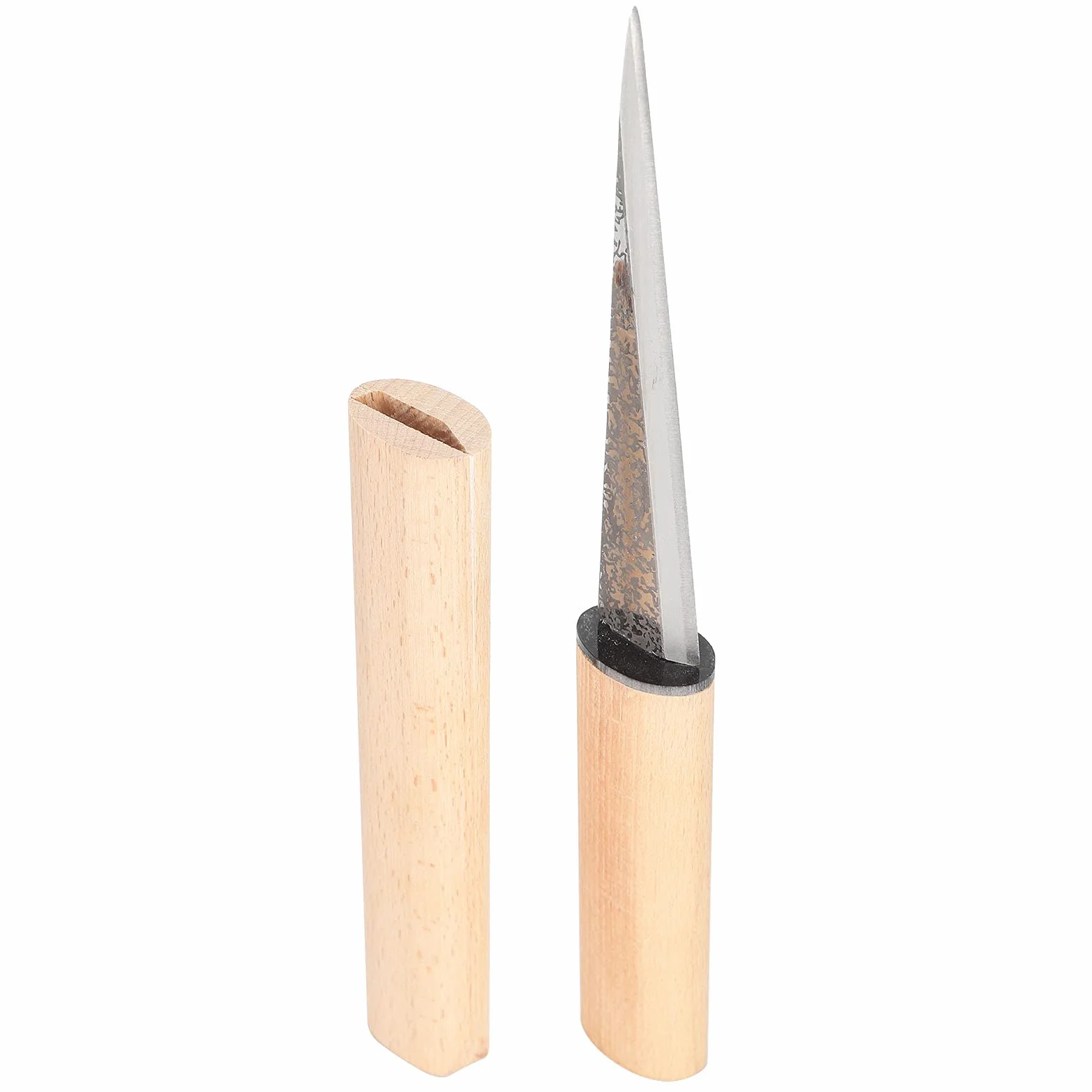Coltello per Intaglio del Ghiaccio in Stile Giapponese, Strumento Manuale per Barman per Ghiaccio con Copertura Protettiva, Lama in Acciaio ad Alto Tenore di Carbonio per