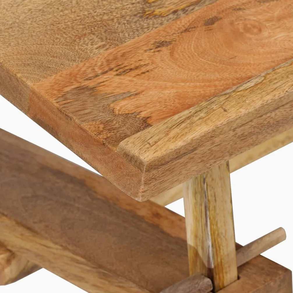 vidaXL Legno Massello di Mango Tavolo da Disegno Tecnico Inclinabile Scrivania
