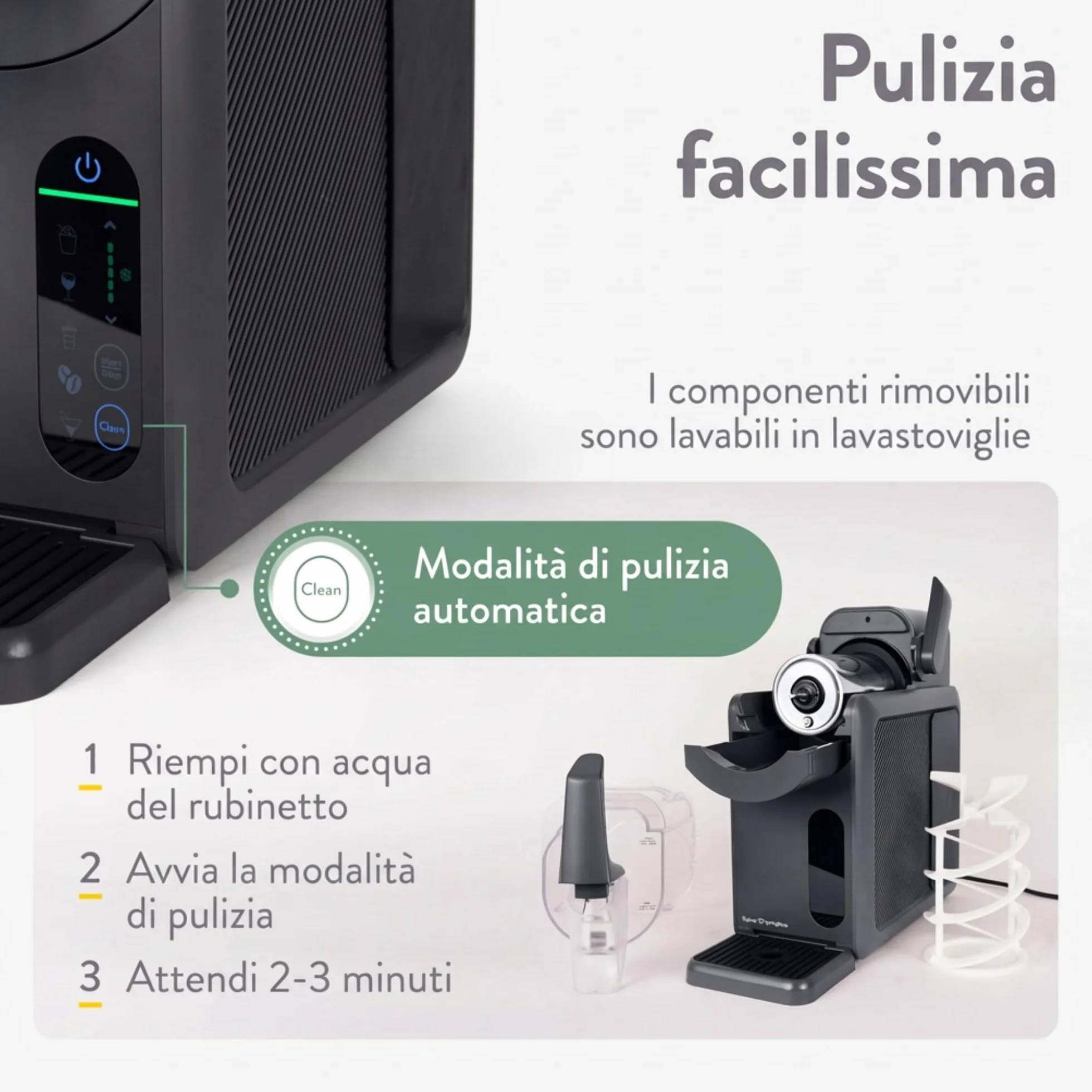 Springlane Macchina per slush da 2 litri, antracite, consistenza regolabile, autopulente