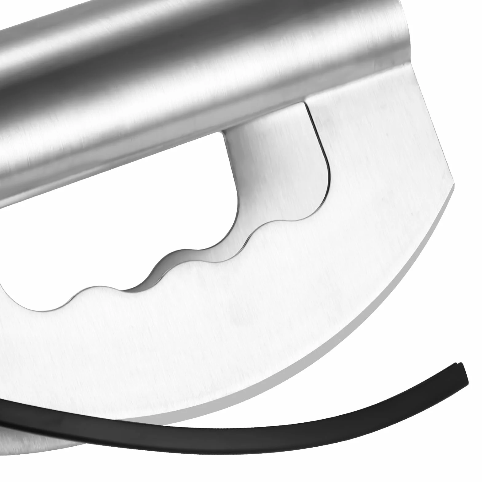 Tritatutto per insalata con coperchio protettivo, coltelli portatili in acciaio inox con doppia lama per lattuga e verdure, facile da macinare verdure, utensile da cucina per insalata per