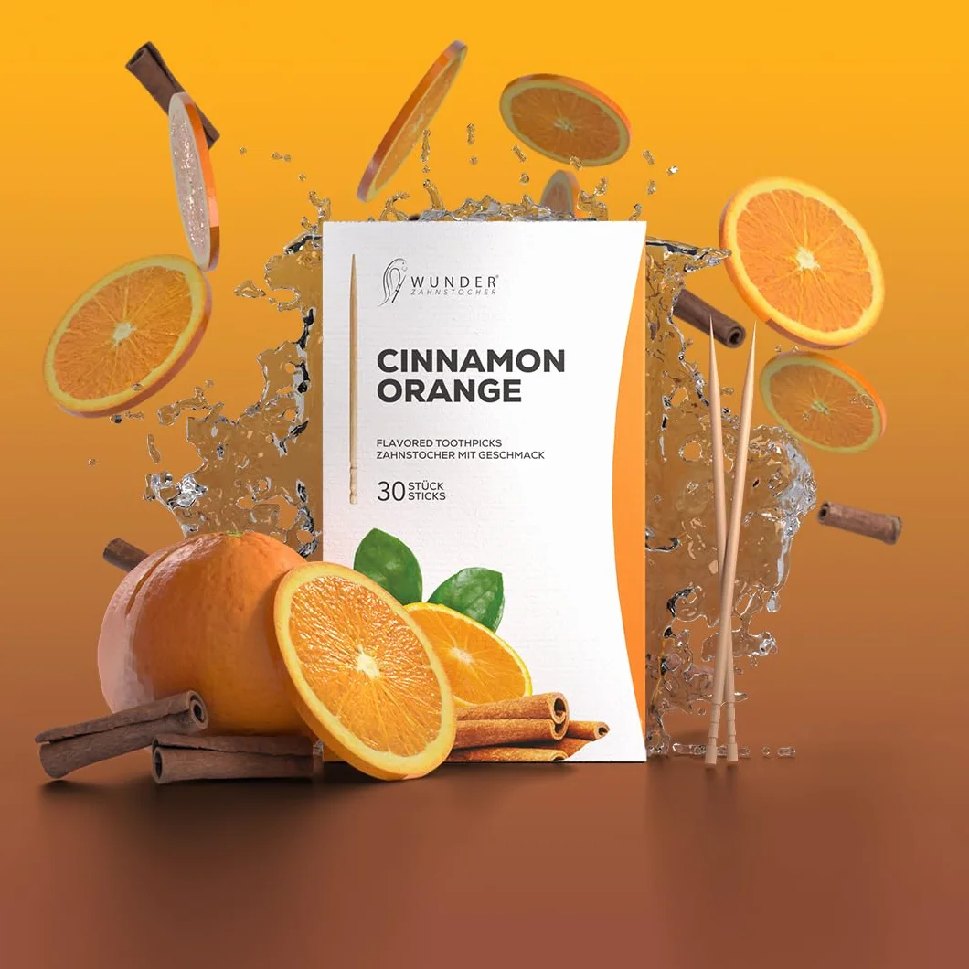 Wunder Aromatyzowane Stuzzicadenti 30 sztuk 8 smakow Higiena Oralna