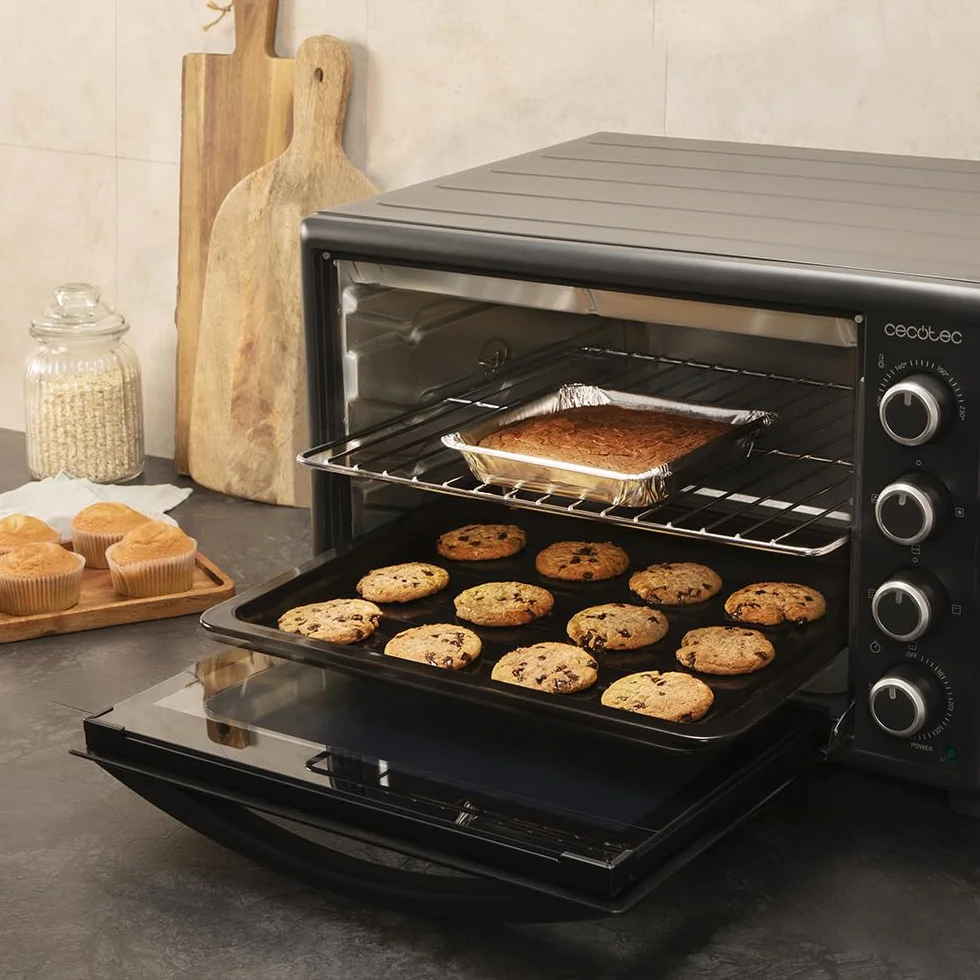 Cecotec Piec Konwekcyjny 60L Bake&Toast 6090 Black Gyro 2200W 12 Funkcji 230°C Podwójna Szyba