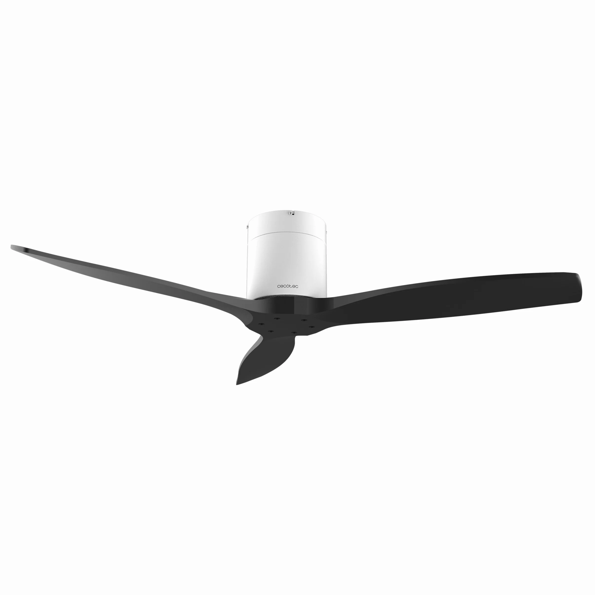 Cecotec - Ventilatori da Soffitto EnergySilence Aero 5500 Aqua White&Black Connected - 40 W, Diametro 132 cm, Wi-Fi, Protezione IP44, Timer 8 Ore, 3 Pale, 6 Velocità, Estate/Inverno