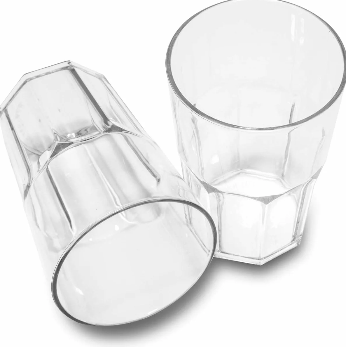 Bicchiere in Plastica Riutilizzabile Granity Trasparente 40cl 6 Pezzi Lavabile in Lavastoviglie Made in Italy