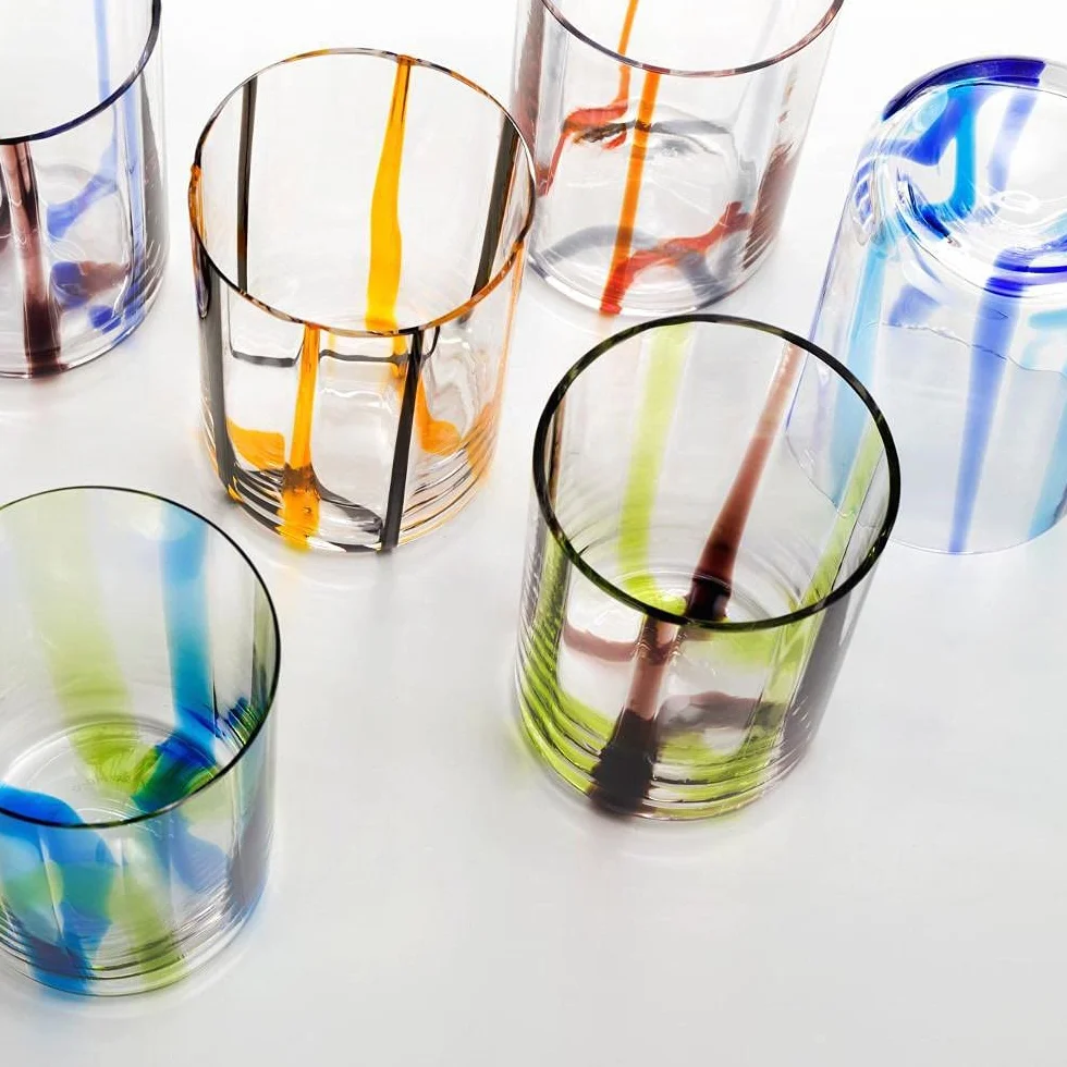 Zafferano Tirache Bicchiere Acqua 35 Cl Set 6 Pz Multicolore