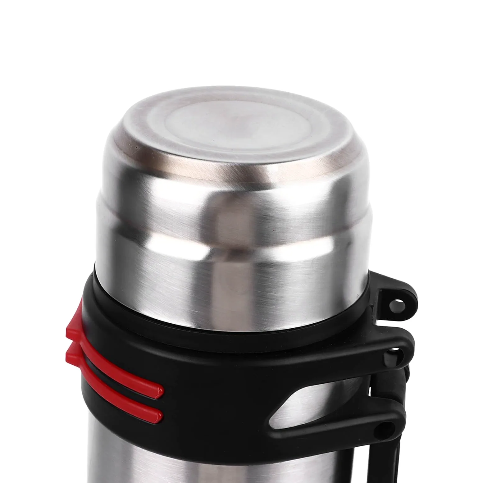 Bottiglia d'acqua termica 2L in acciaio inox con 2 coperchi tipo di pressione a prova di perdite Borraccia portatile a prova di perdite per escursionismo tazza isolata sottovuoto bottiglia d'acqua