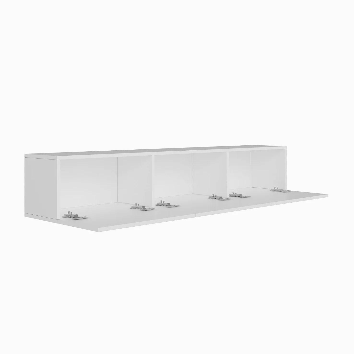 Hanah Home Elegante supporto per TV, 150 cm x 30 cm x 32 cm, 100% melamina rivestito in melamina, design moderno per spazi viventi e intrattenimento