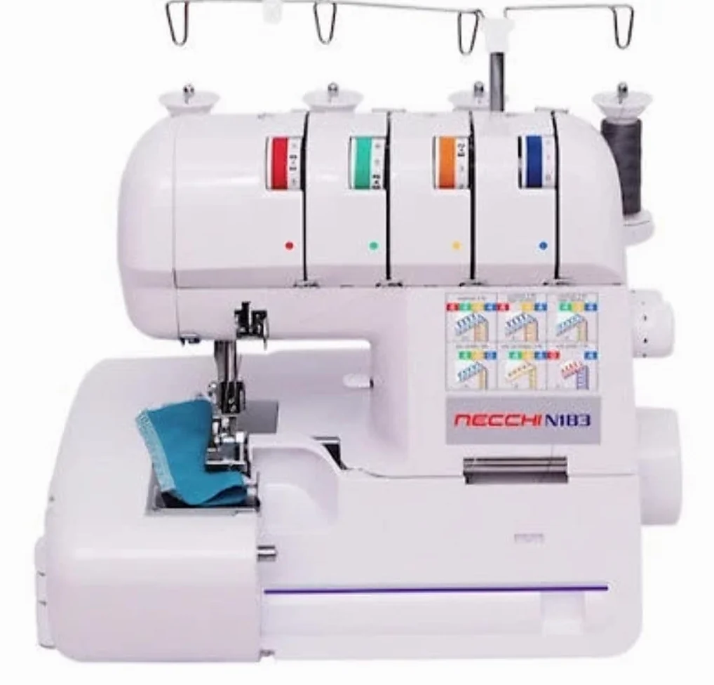 Necchi N183 Macchina per Cucire, Interno in pressofusione in Alluminio, scocca in ABS, White, Regular