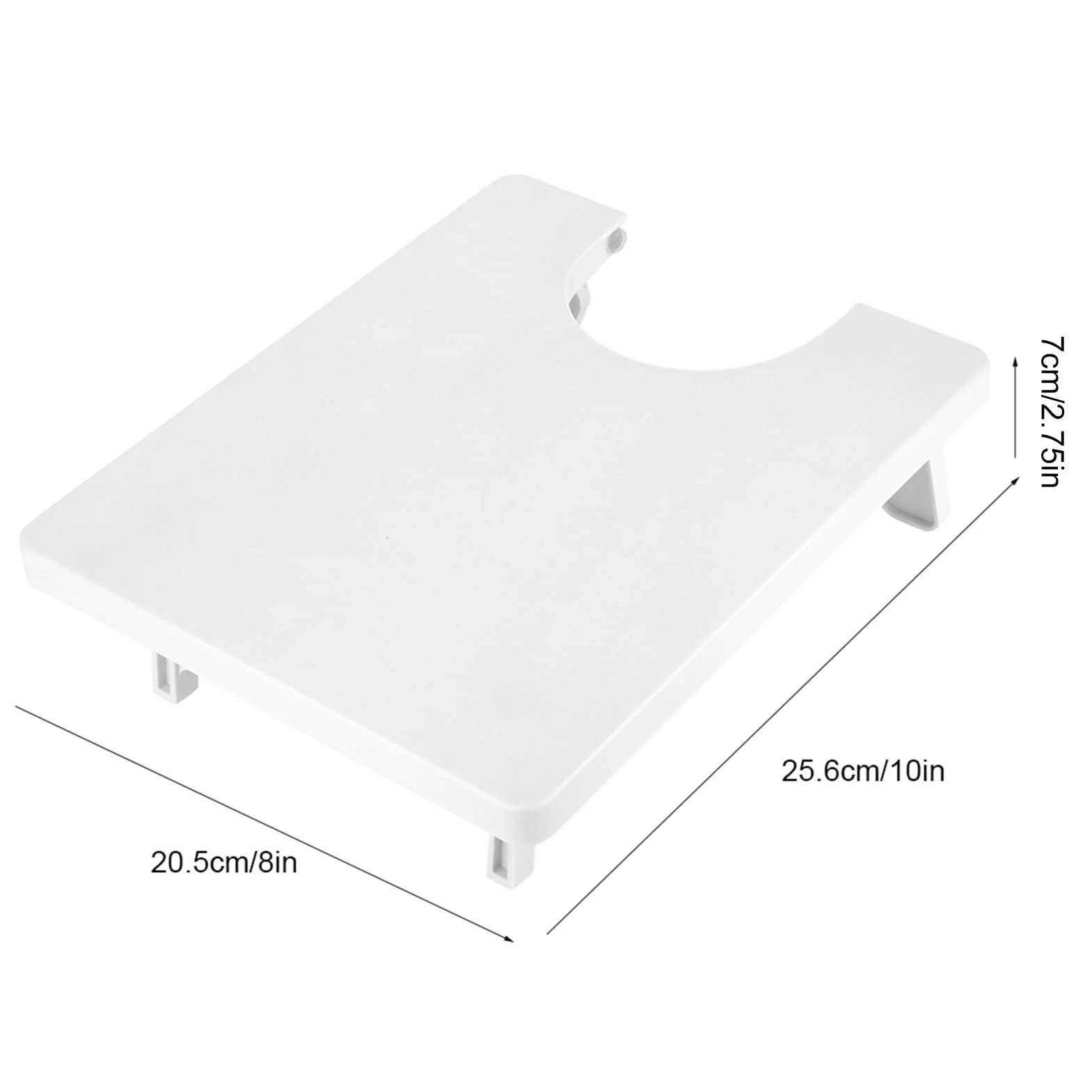 Acouto Tavolo da Cucitura Pieghevole Portatile in Plastica ABS con Tavola di Estensione per Grandi Progetti (bianco)
