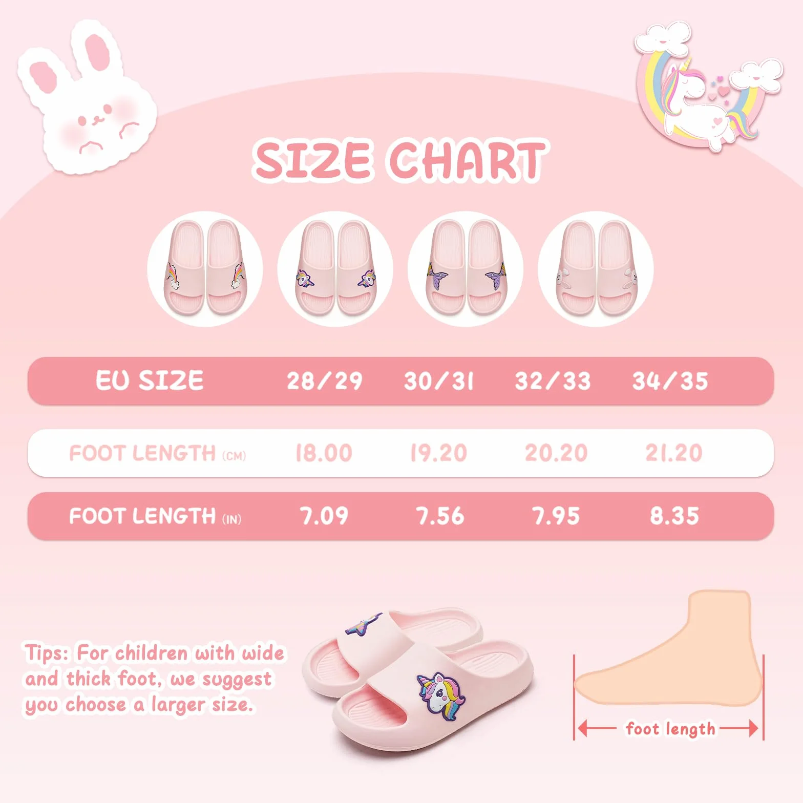 WateLves Ciabatte Bambina Bambino Antiscivolo Sandali Piscina estive Scarpe da doccia