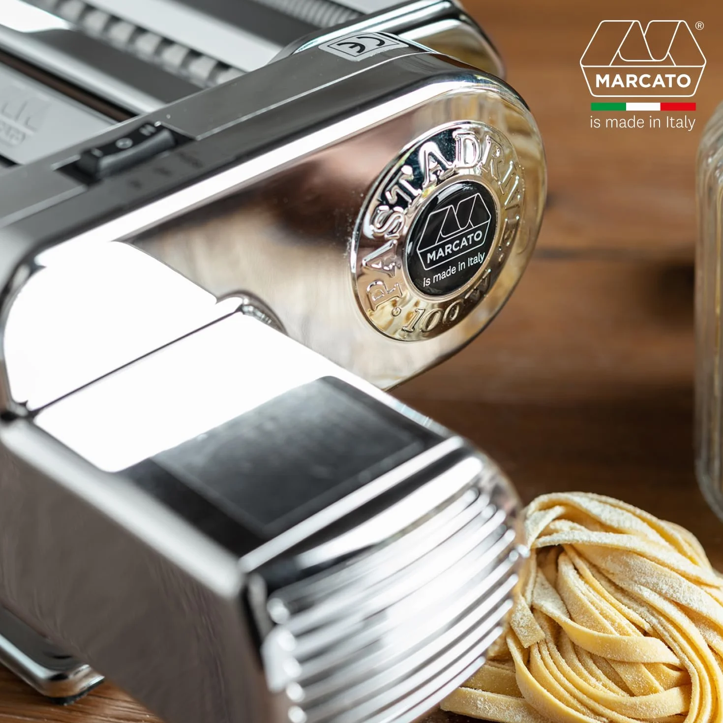 Marcato Motore per Macchina per Pasta 100W Plastica Argento Linea Basic
