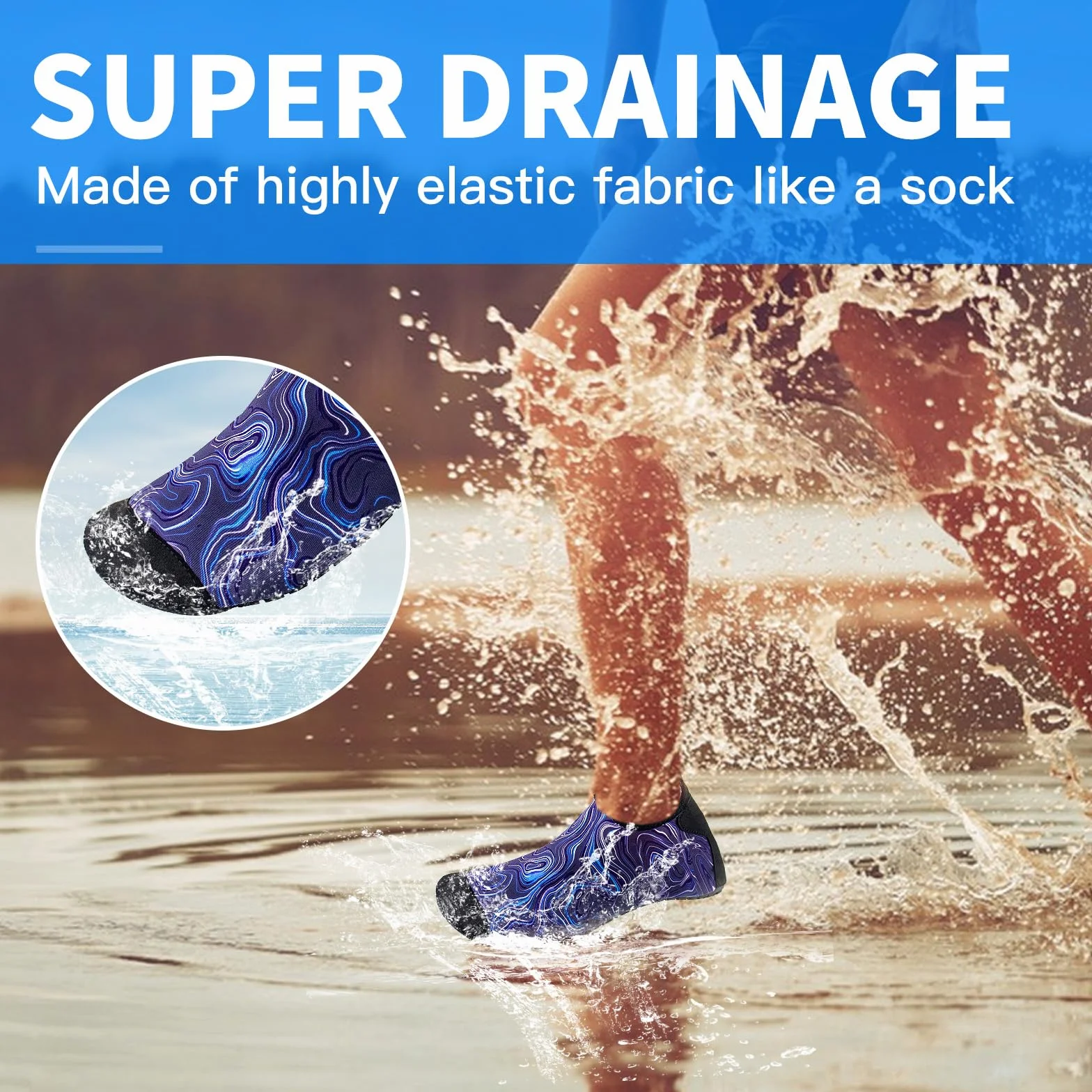 Scarpe da Acqua ad Asciugatura Rapida Donna Uomo Spiaggia Nuoto Surf