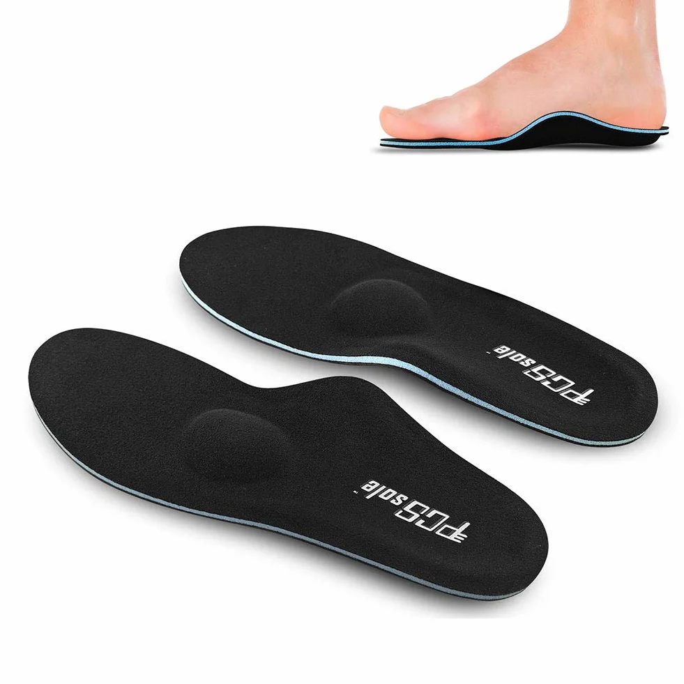 PCSsole Solette Confort Ortopediche,Supporto arco Plantari Ortopedici Soletta per Fascite Plantare, Piede Piatto, Soletta Scarpe in Memory Foam per Sport, Calcio a Uomo e Donna