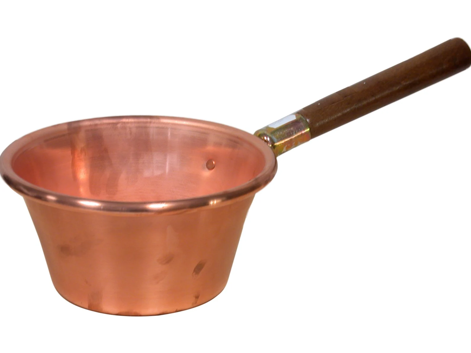 Home Paiolo Rame Manico in Legno Cm 28 Pentole E Preparazione Cucina, 28 cm