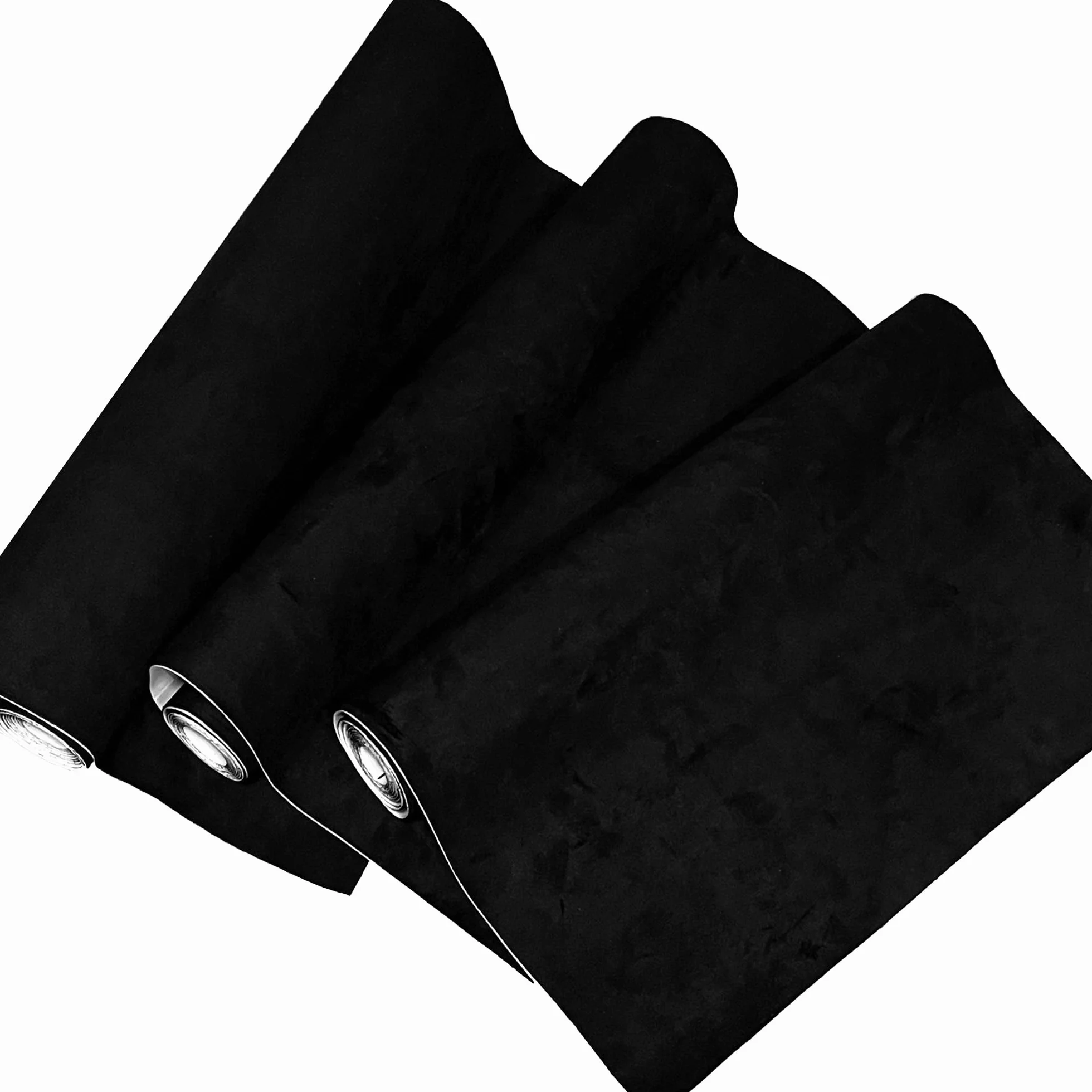 Tessuto Autoadesivo in Microfibra,150x40cm Tessuto Adesiva per Auto,Elasticizzato in Velluto,Effetto Pelle Scamosciata per Interni Auto (Nero, 300 * 50cm)