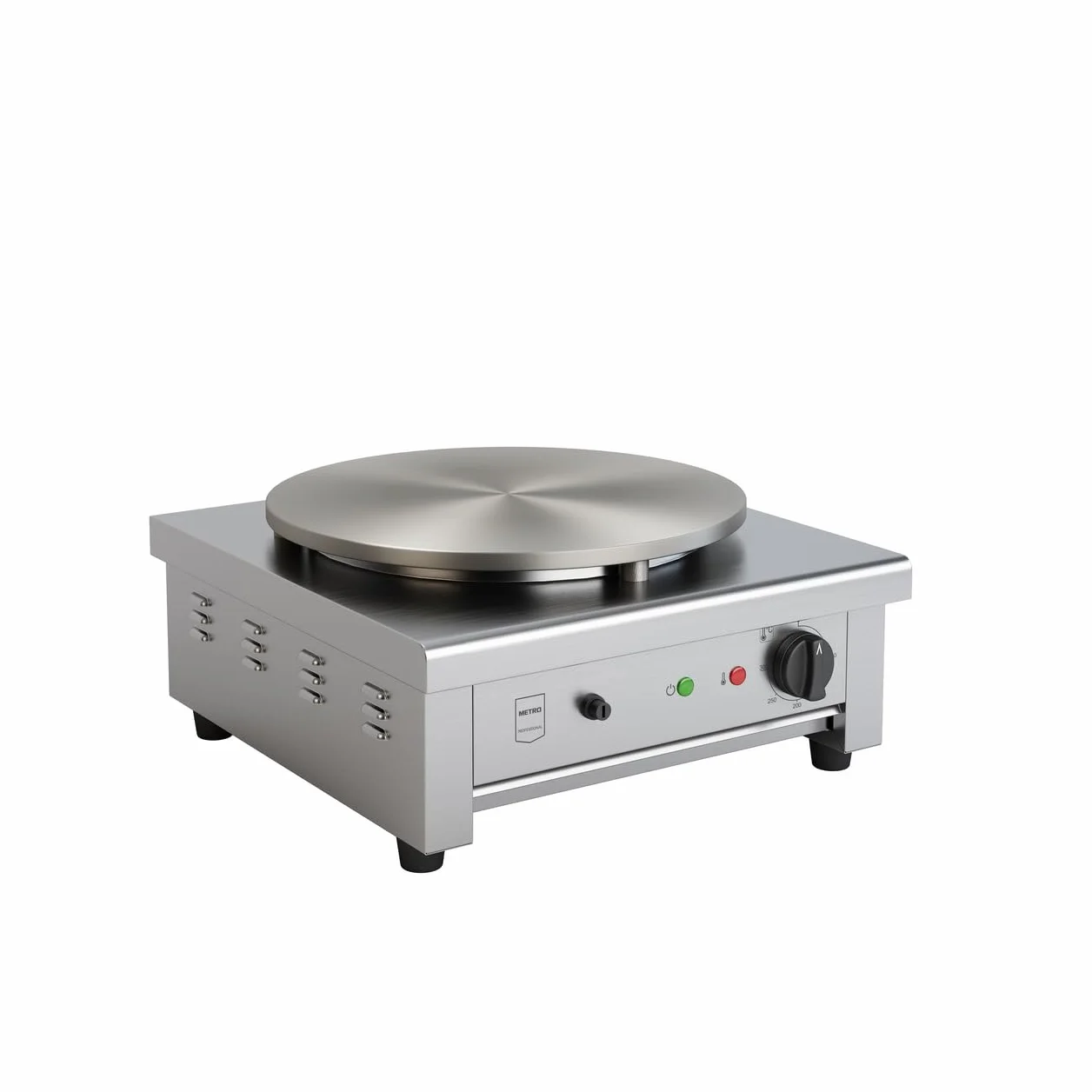 Crepiera Elettrica METRO Professional GCP1040 3000W 40cm Acciaio Inox Ghisa 50-300°C