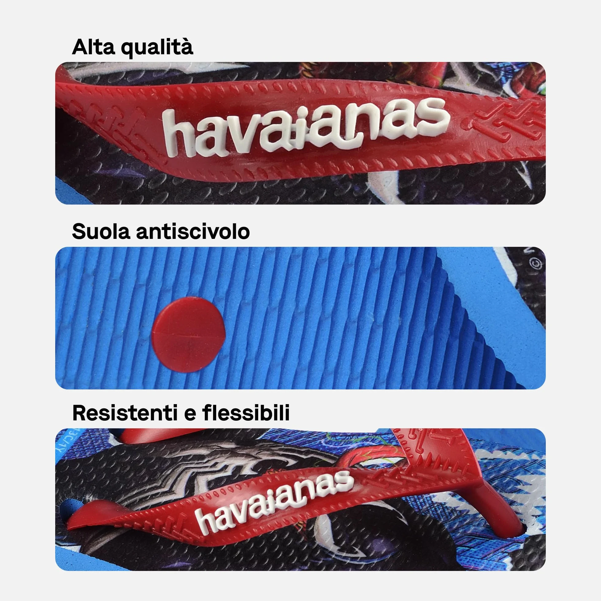 Havaianas Kids Top Marvel II Infradito Bambini e ragazzi
