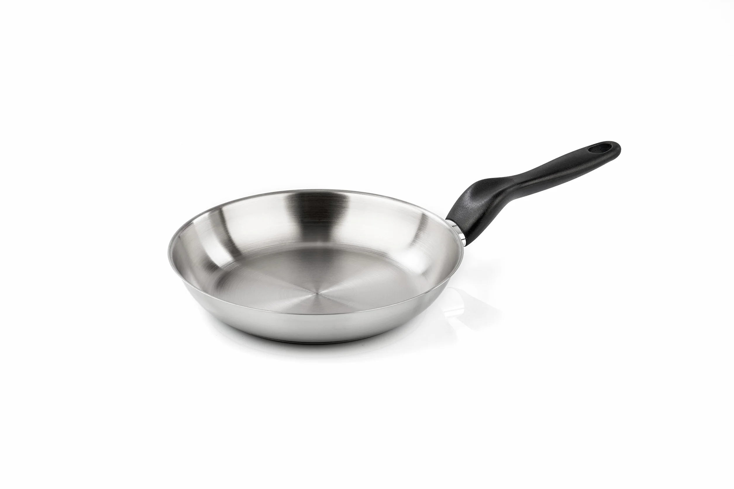 Barazzoni Le Inoxidabili Padella 24 cm Acciaio Inox 18/10 Induzione Gas Triplo fondo PFAS free