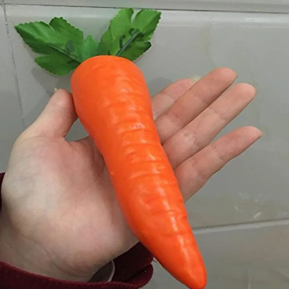 sztuczne marchewki ozdobne plastikowe pomarańczowe dekoracja do domu