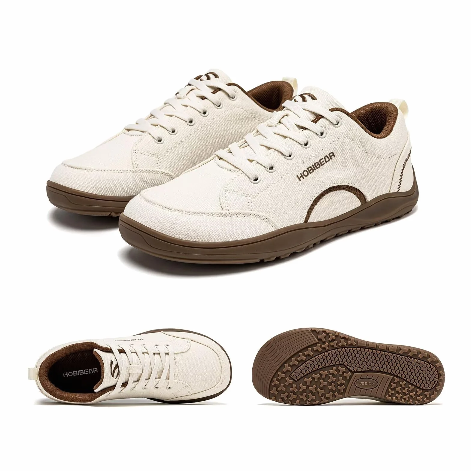 HOBIBEAR Scarpe minimaliste con Punta Larga Antiscivolo in Tela Unisex