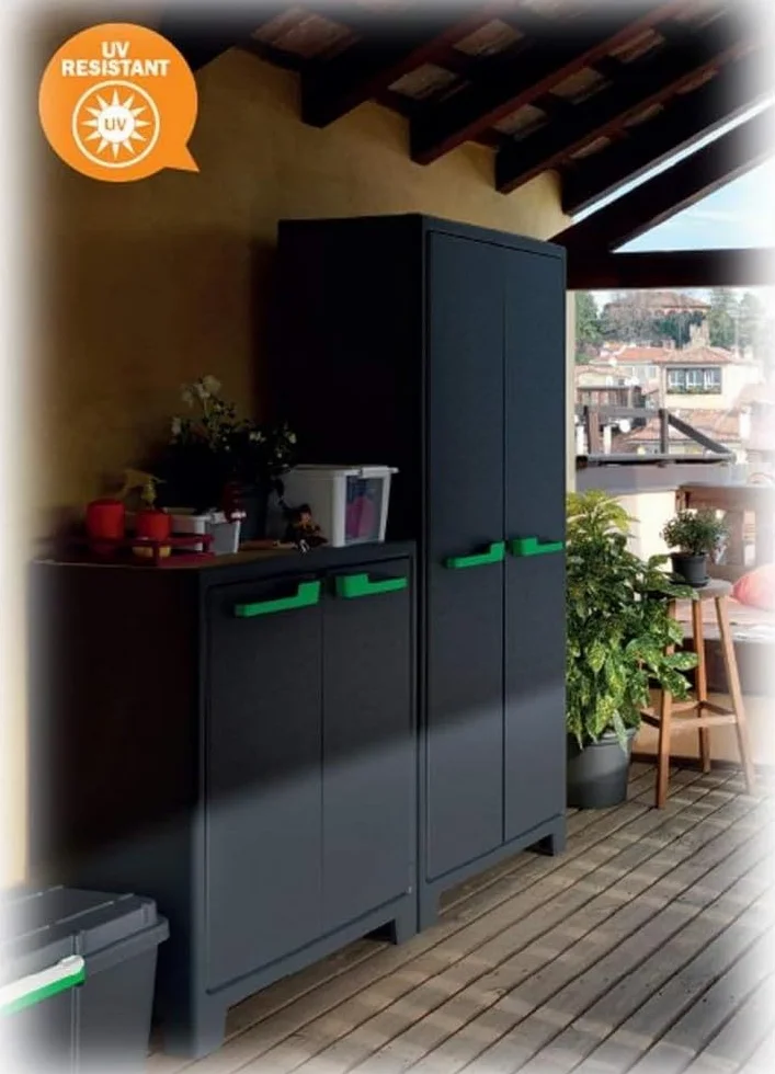 Keter Moby Recycling - Armadio Per La Raccolta Differenziata - 90X55X100H Antracite